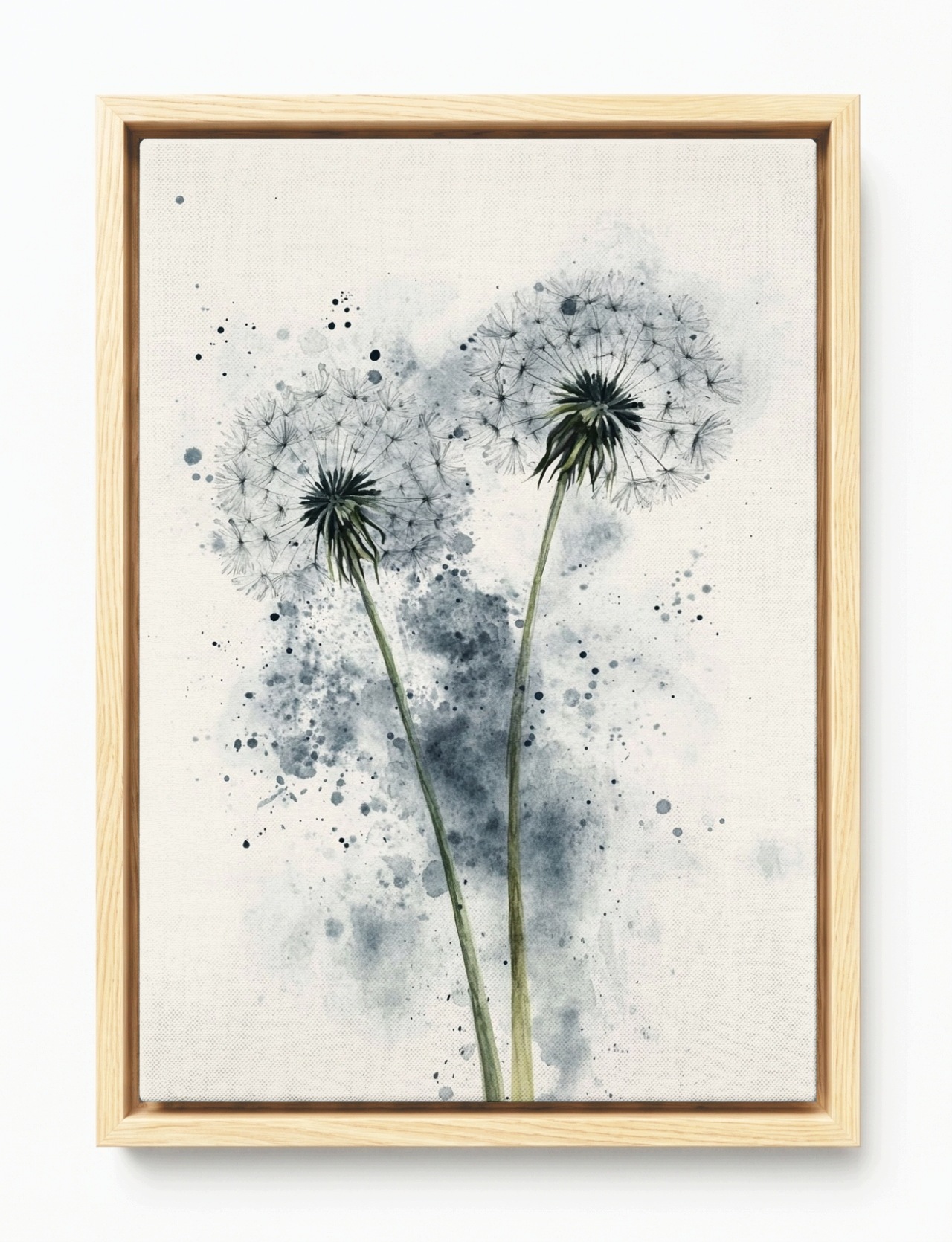 Obraz Rám Americký Box Akvarel Příroda Zahrada Louka Květiny Dmychadla 40x60