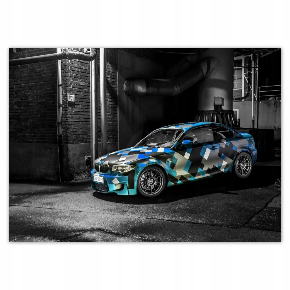 

Naklejki 70x50 Turkusowe Bmw