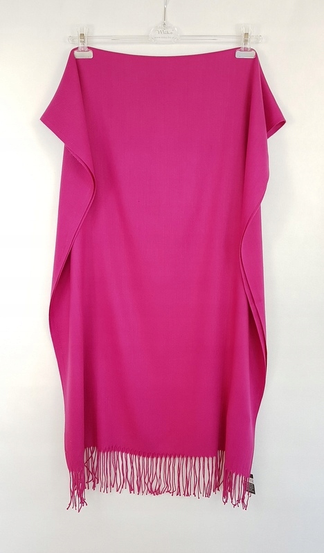 491 ELEGANCKI SZAL MOCNY RÓŻ CASHMERE Długość (cm) 180
