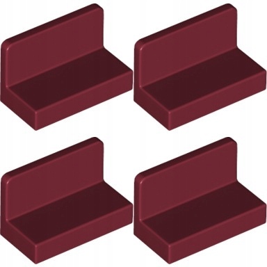 

Lego 4865b Panel 1x2x1 czerwony ciemny (2g) 4 szt.