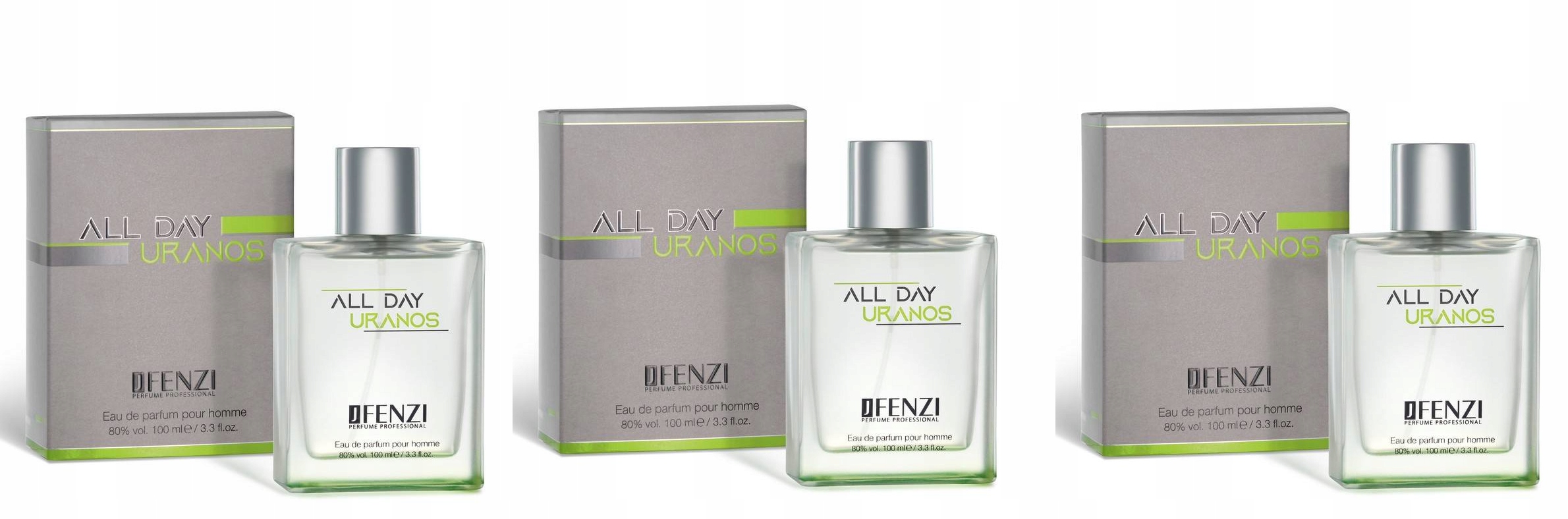 JFenzi Uranos All Day 3x100 ml pánská parfémovaná voda