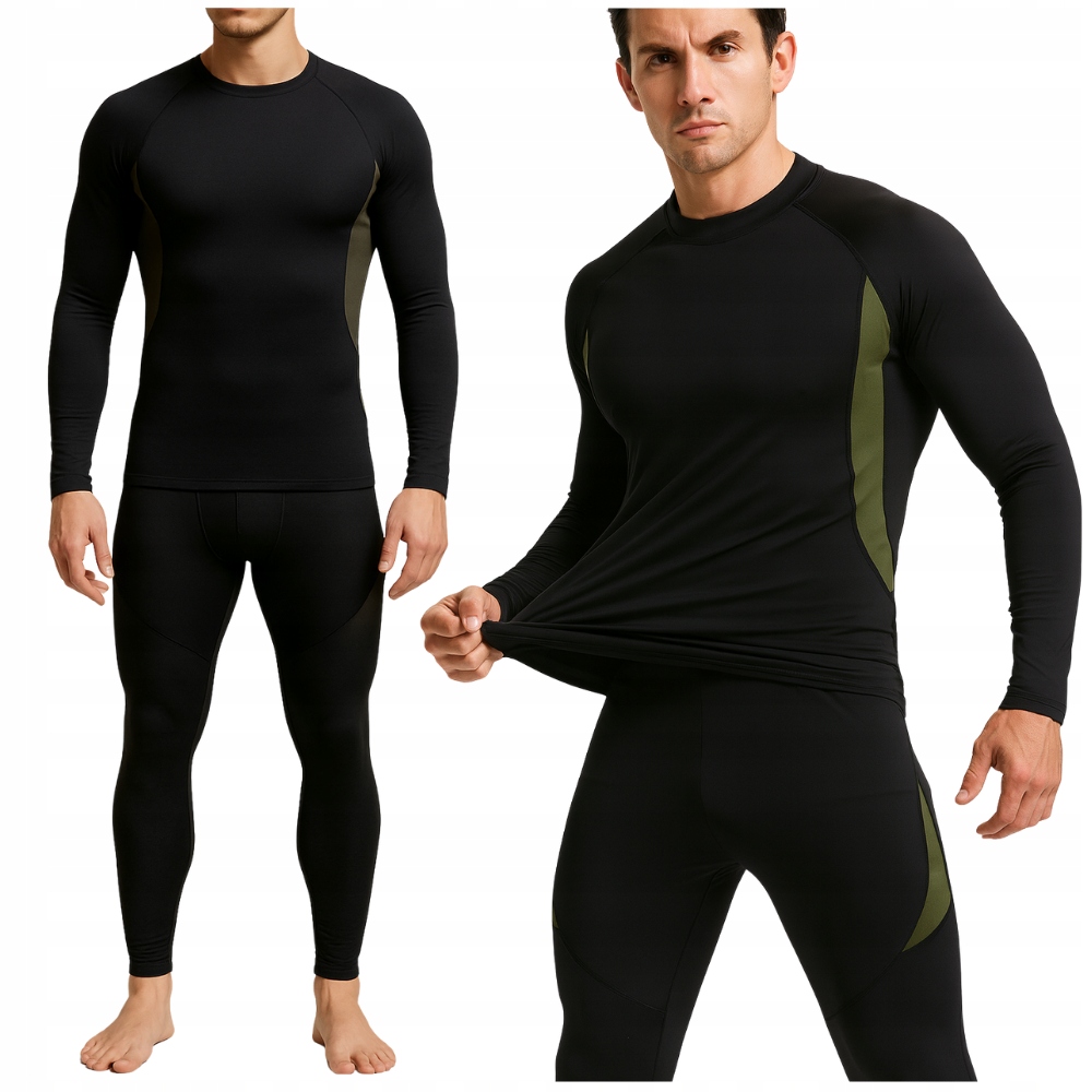Komplet Bielizny Termoaktywnej Męska Odzież Termiczna Bielizna Na Zimę XL