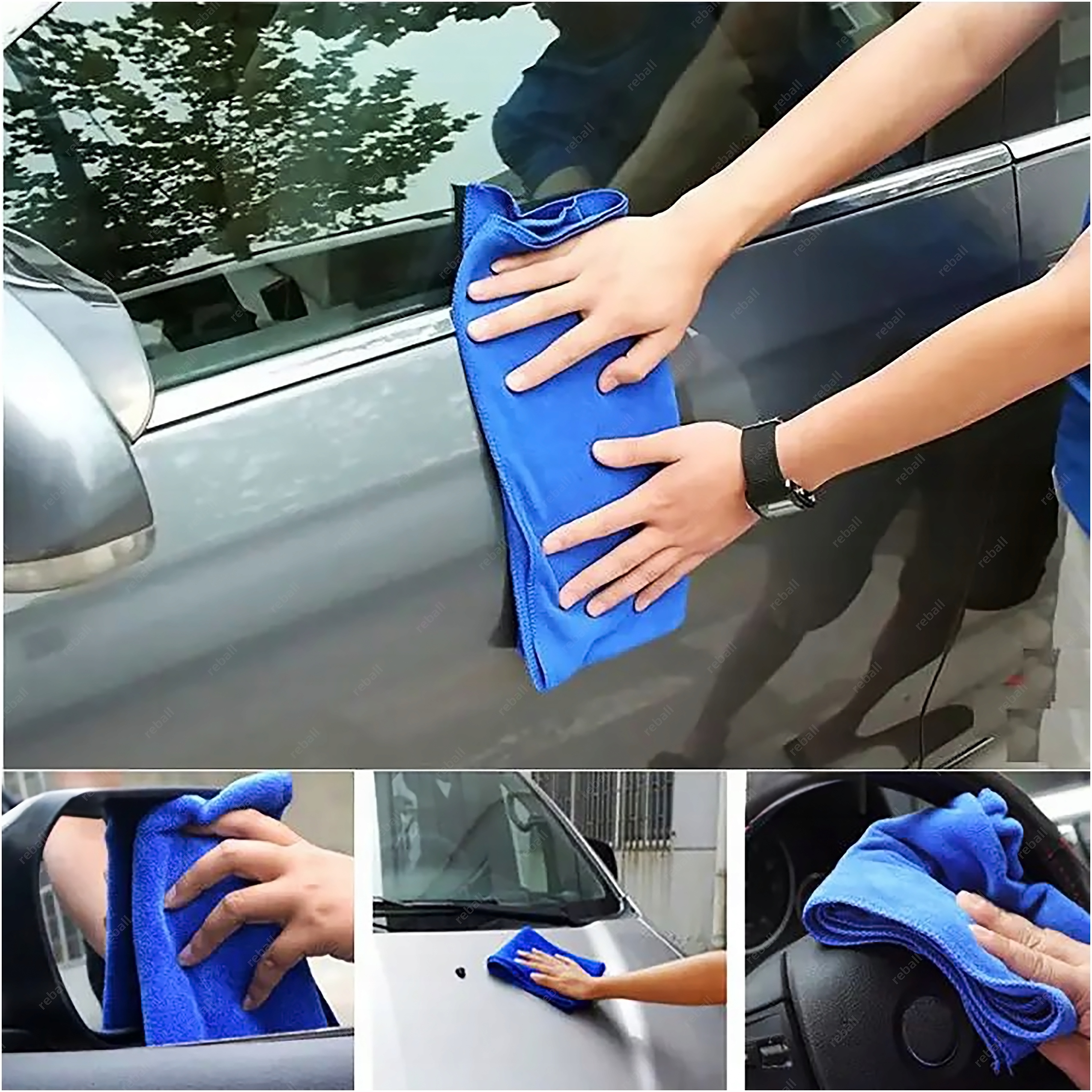 5X RĘCZNIK ŚCIERECZKA Z MIKROFIBRY DO MYCIA OSUSZANIA AUTA 300g 30cm BLUE Producent Reball