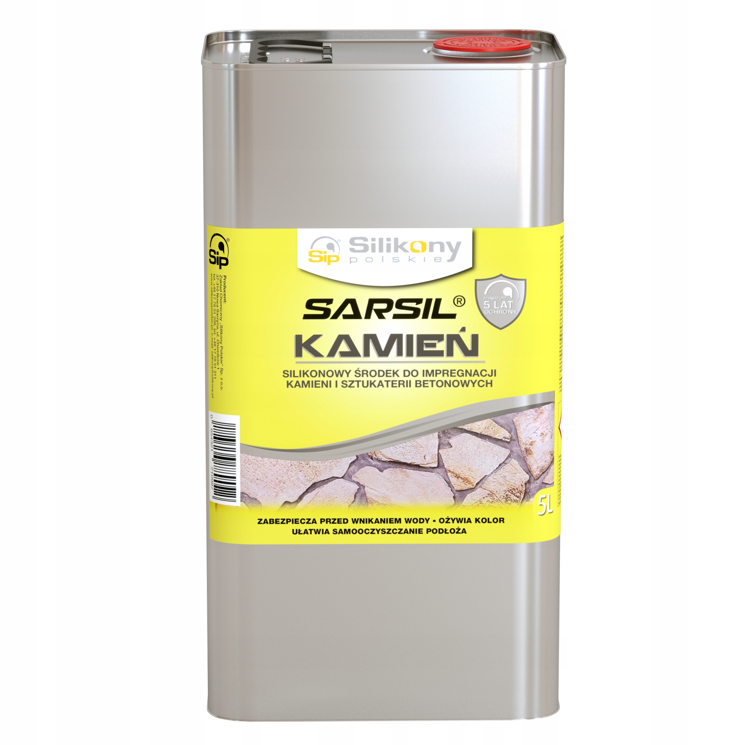 Sarsil Kamień 5L Impregnat do kamienia naturalnego Kolor Ochrona Trwałość