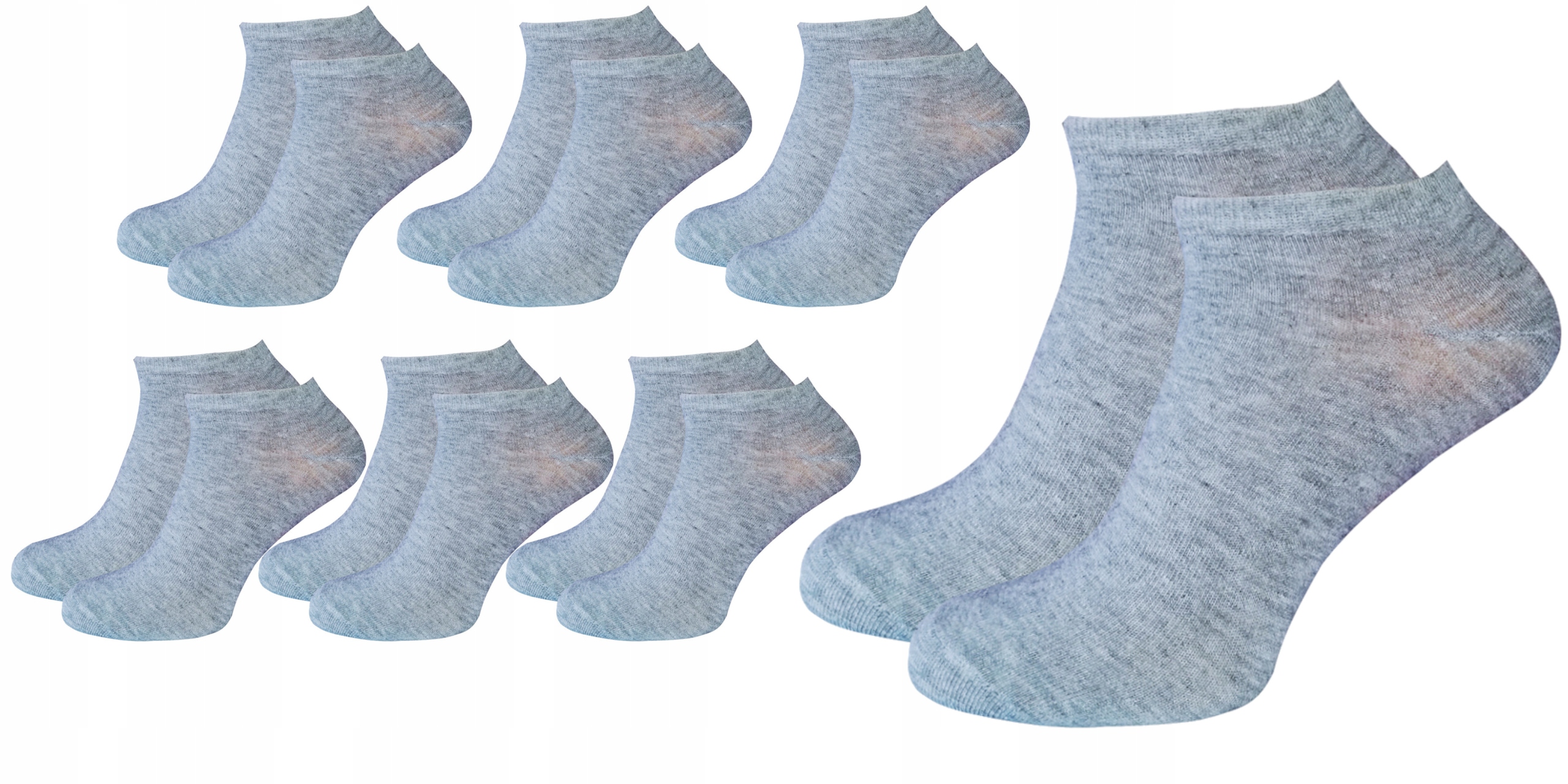 

6x Skarpety krótkie męskie Stopki bawełniane 43-46