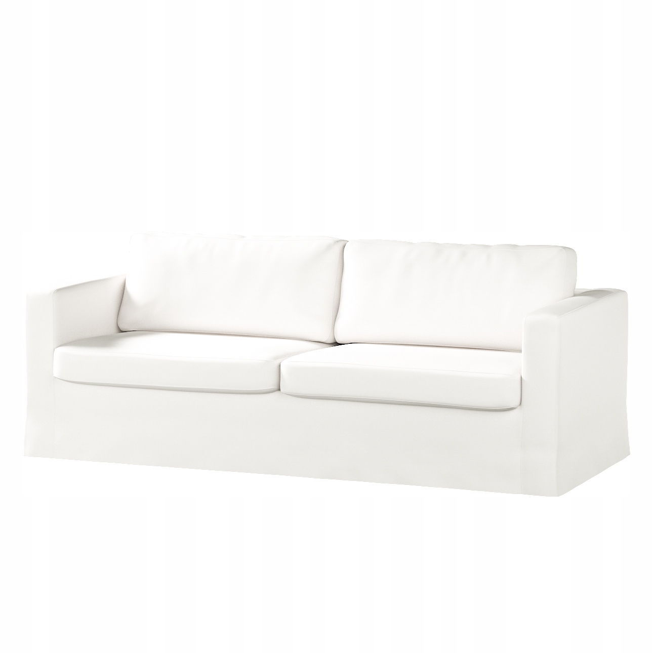 Dekoria Poťah na pohovku Karlstad 3-miestna nerozkladacia Ikea biela