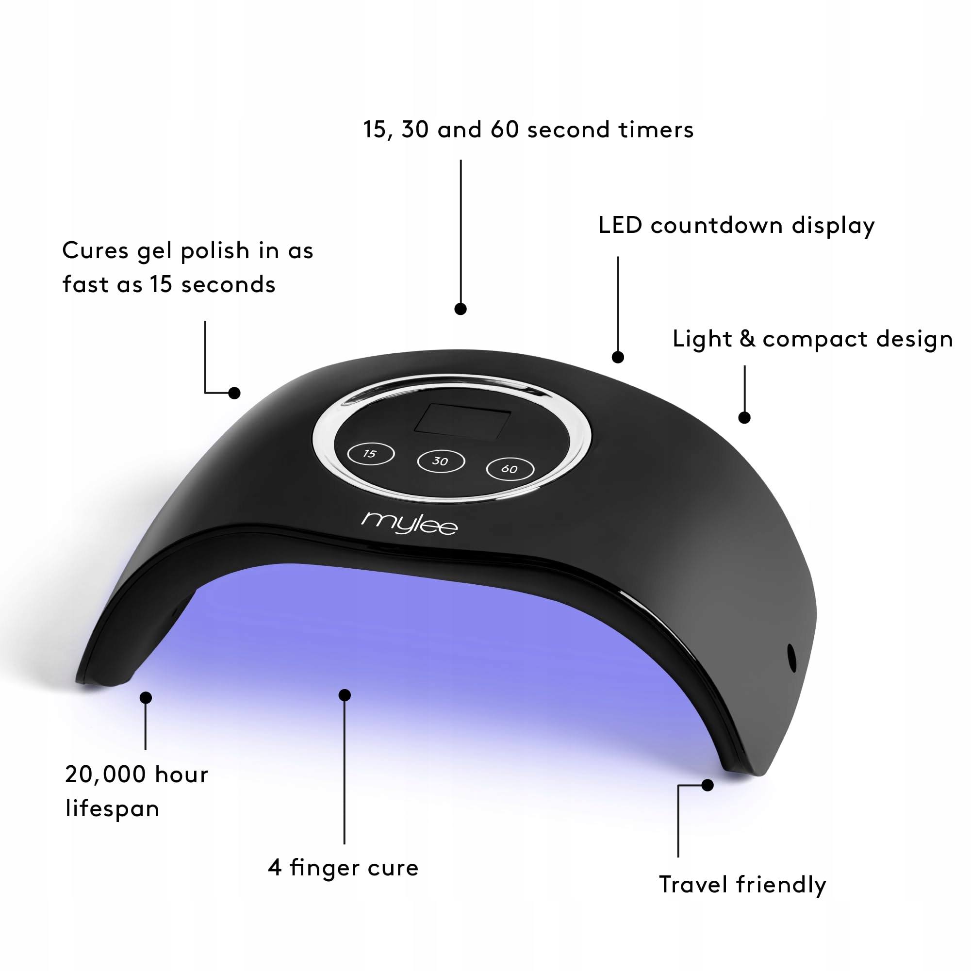 MYLEE Zestaw Startowy Do Paznokci Z Lampą LED i Akcesoriami — miniatura 4