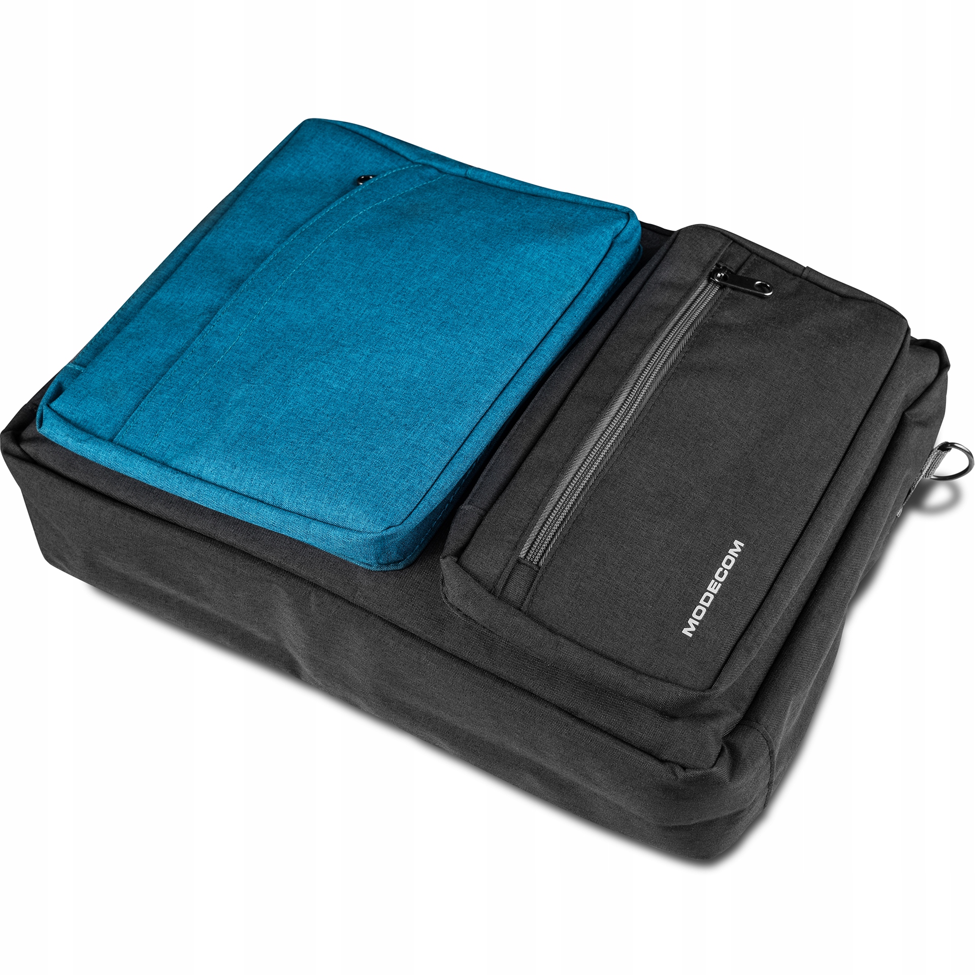 TORBA Z FUNKCJĄ PLECAKA NA LAPTOPA 15,6 CALA Z WODOODPORNEGO MATERIAŁU 15,6 Kolor niebieski