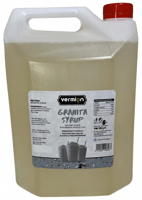 Granita Syrop baza koncentrat Vermion Deluxe Foods Slush Syrup 5kg 5l