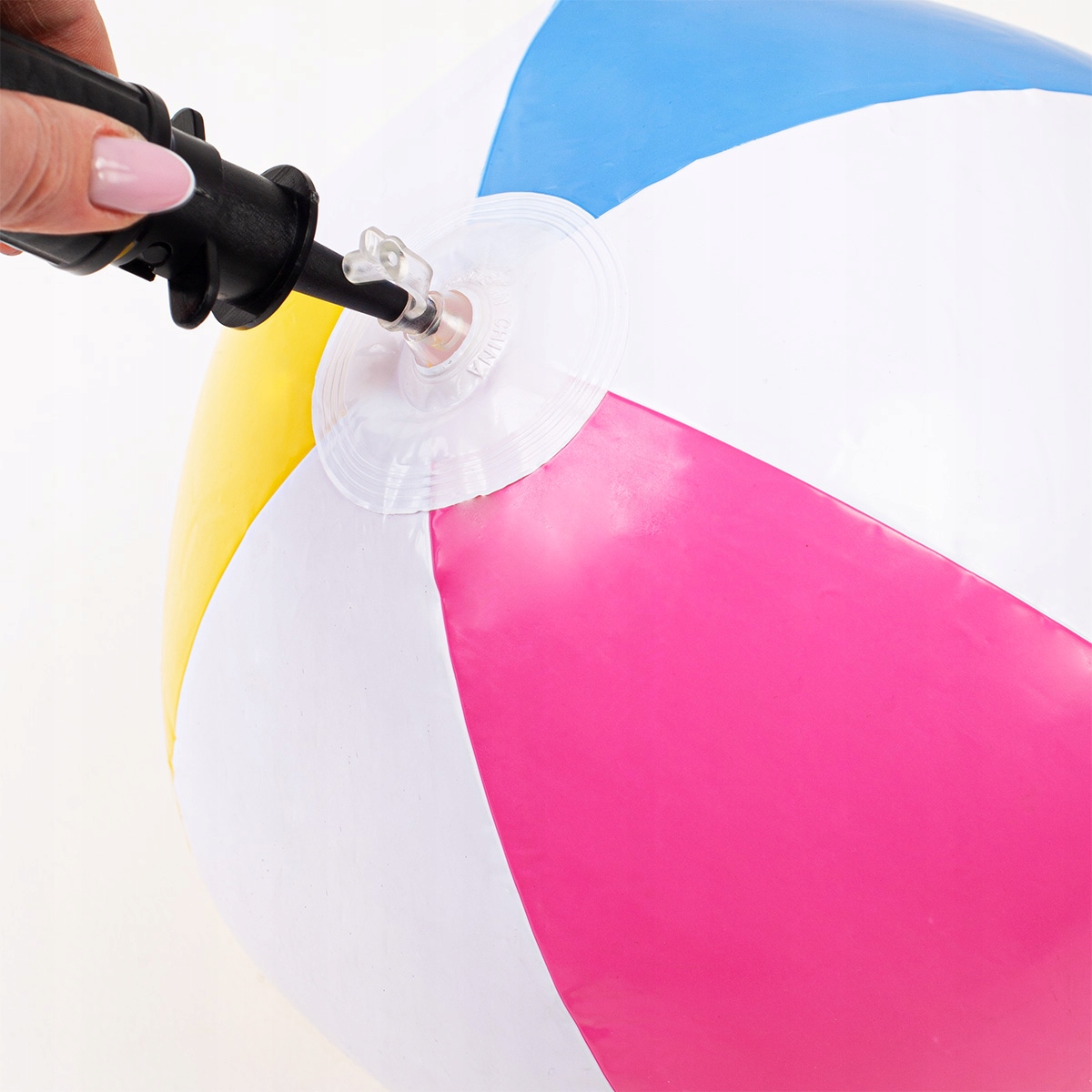 PIŁKA DMUCHANA PLAŻOWA DO WODY DLA DZIECI RODZINNA OGRODOWA NA BASEN 40CM Średnica 35 cm