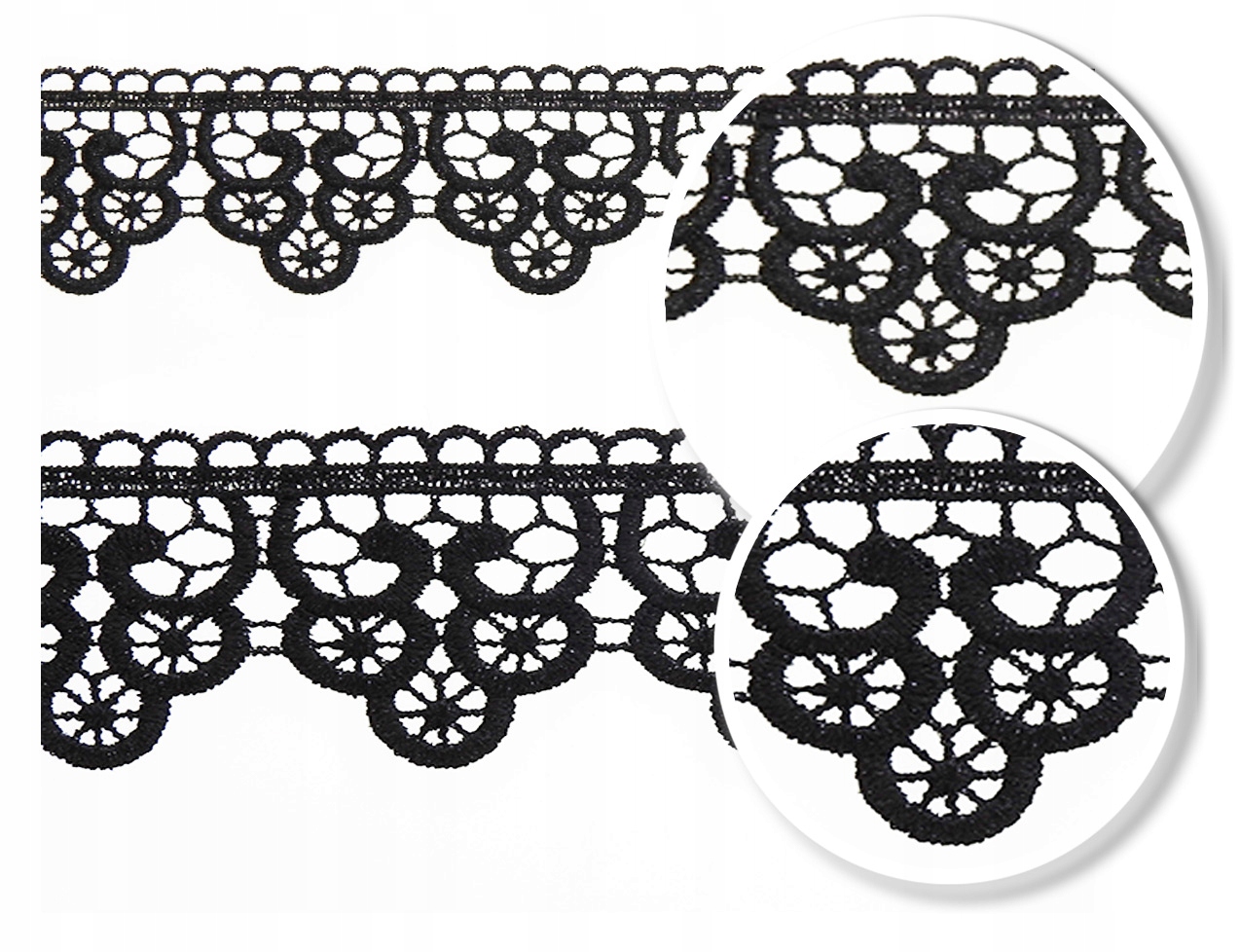 

Gipiura Koronka Koronki 7264701 5 CM Czarna