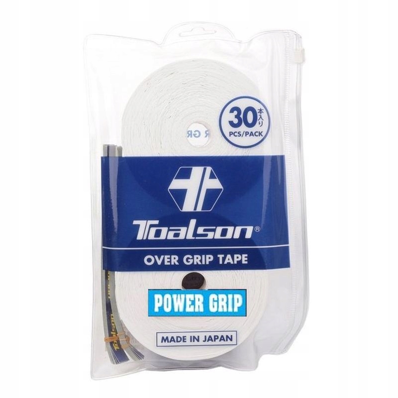 Vrchní obaly Toalson Power Grip Bílé 0,70 mm 30 ks
