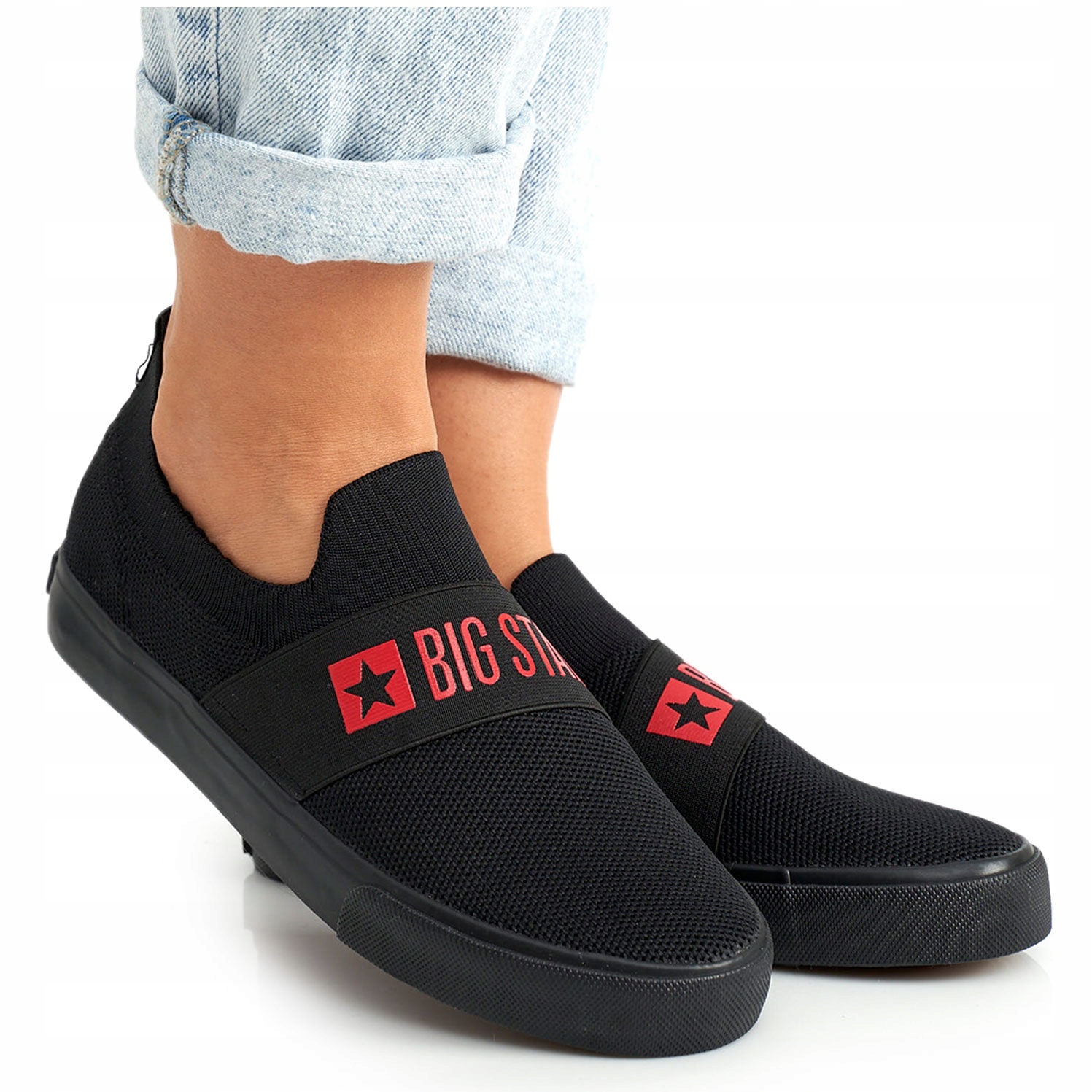 

Czarne Tkanina Buty Trampki Big Star r.37