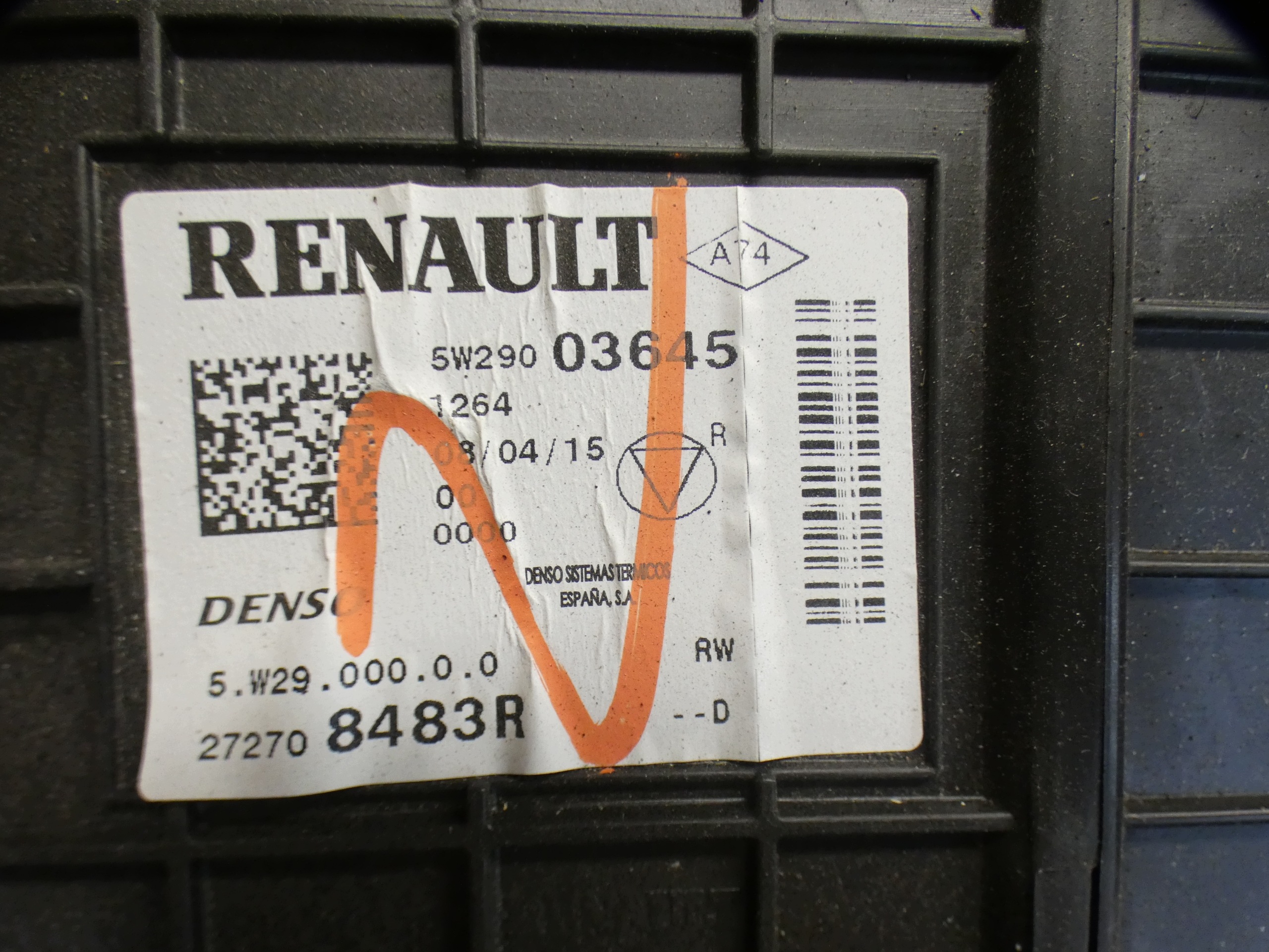 heater Renault Renault Clio IV 272708483R