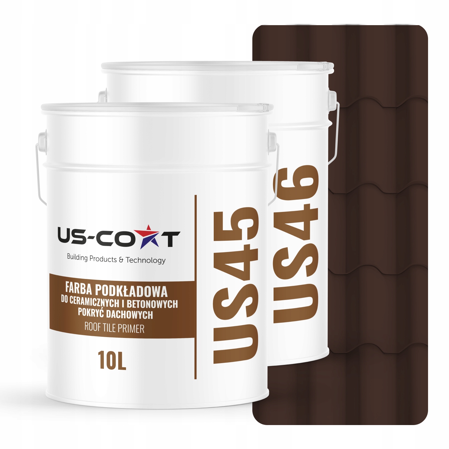 Farba Na Keramické Strešné Krytiny Základný Náter Čokoládovo Hnedá RAL8017 74m2 Lesk