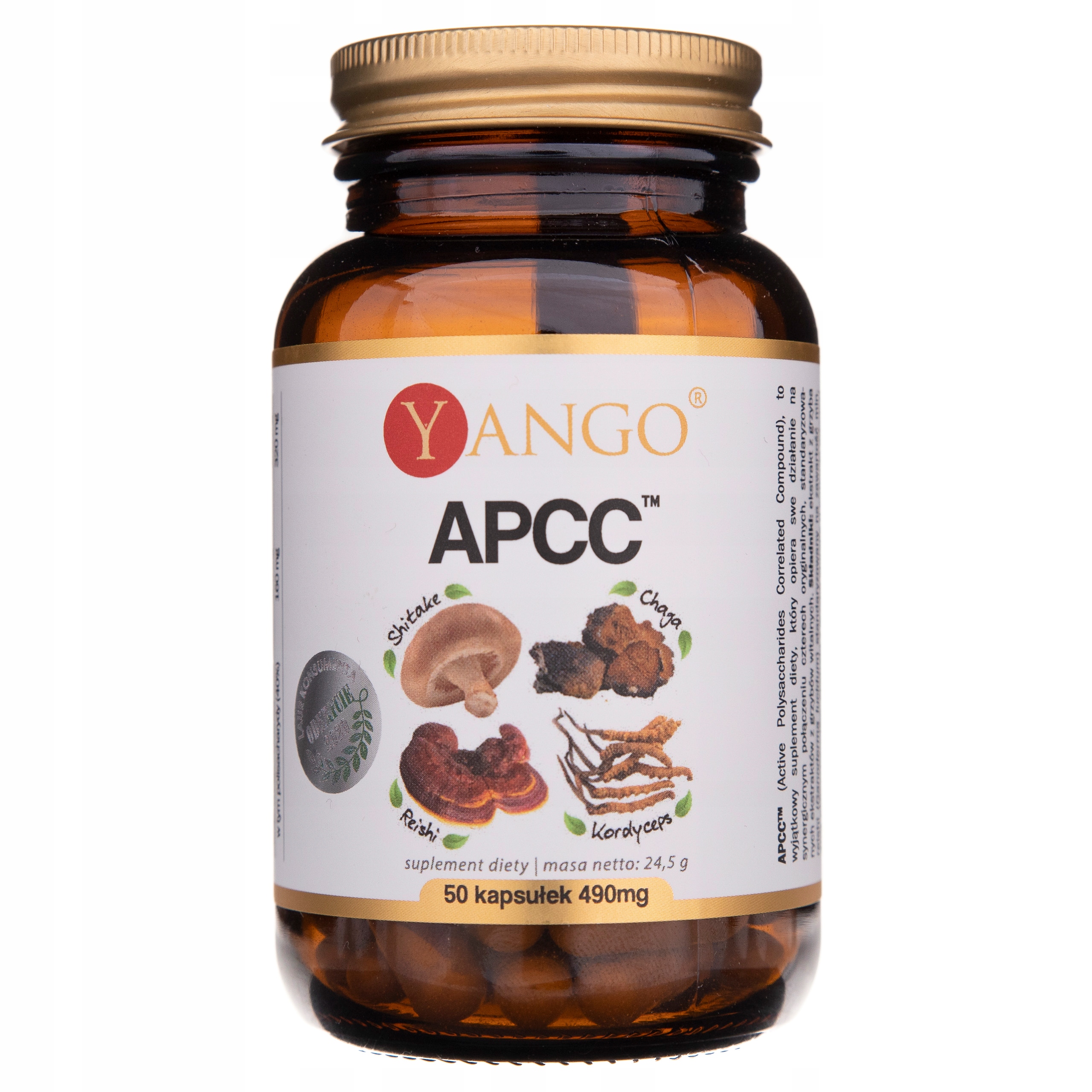 

Suplement Diety Yango Apcc Reishi Shitake Kordycep