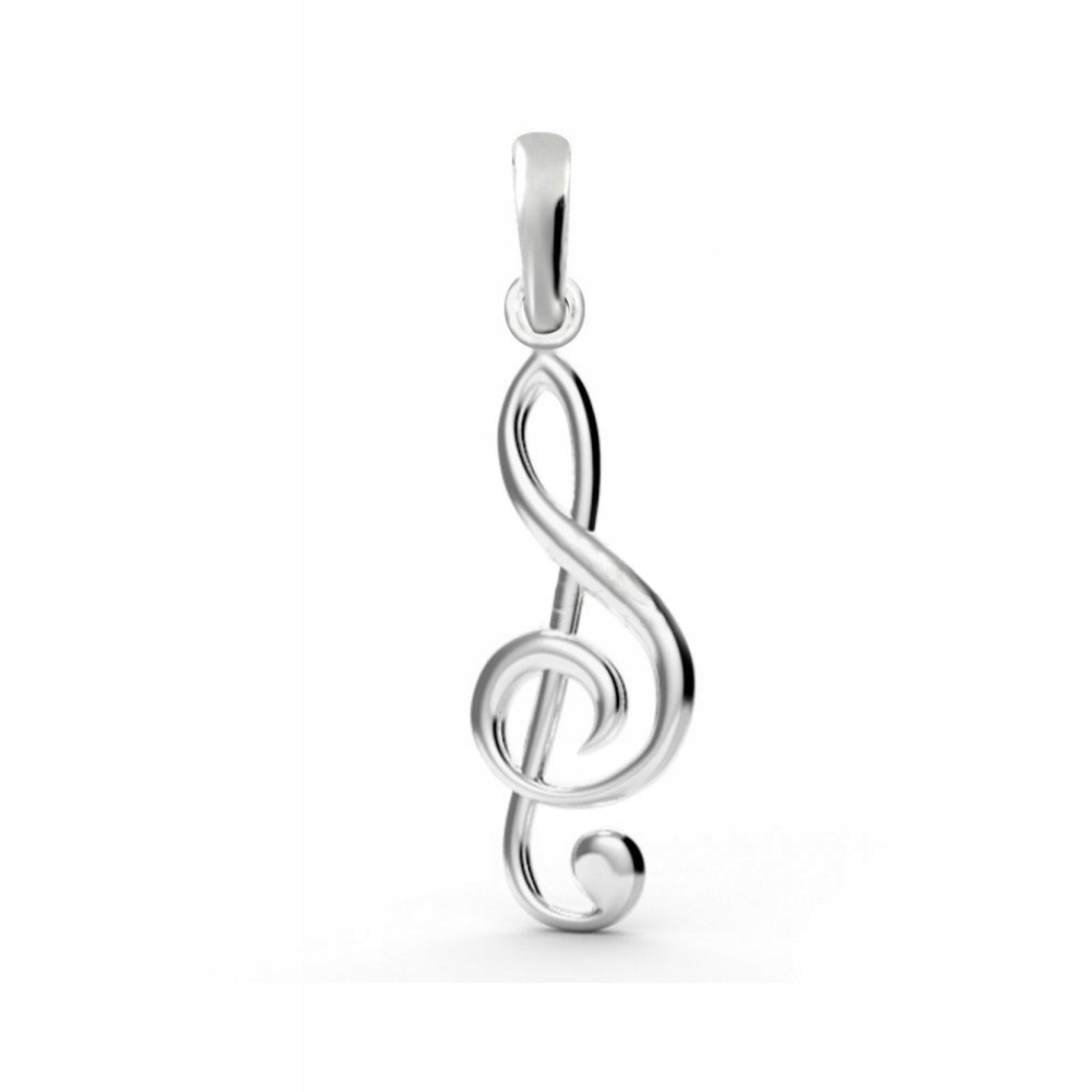 WISIOREK KLUCZ WIOLINOWY SREBRO 925 NUTA NUTKA Próba srebra 925