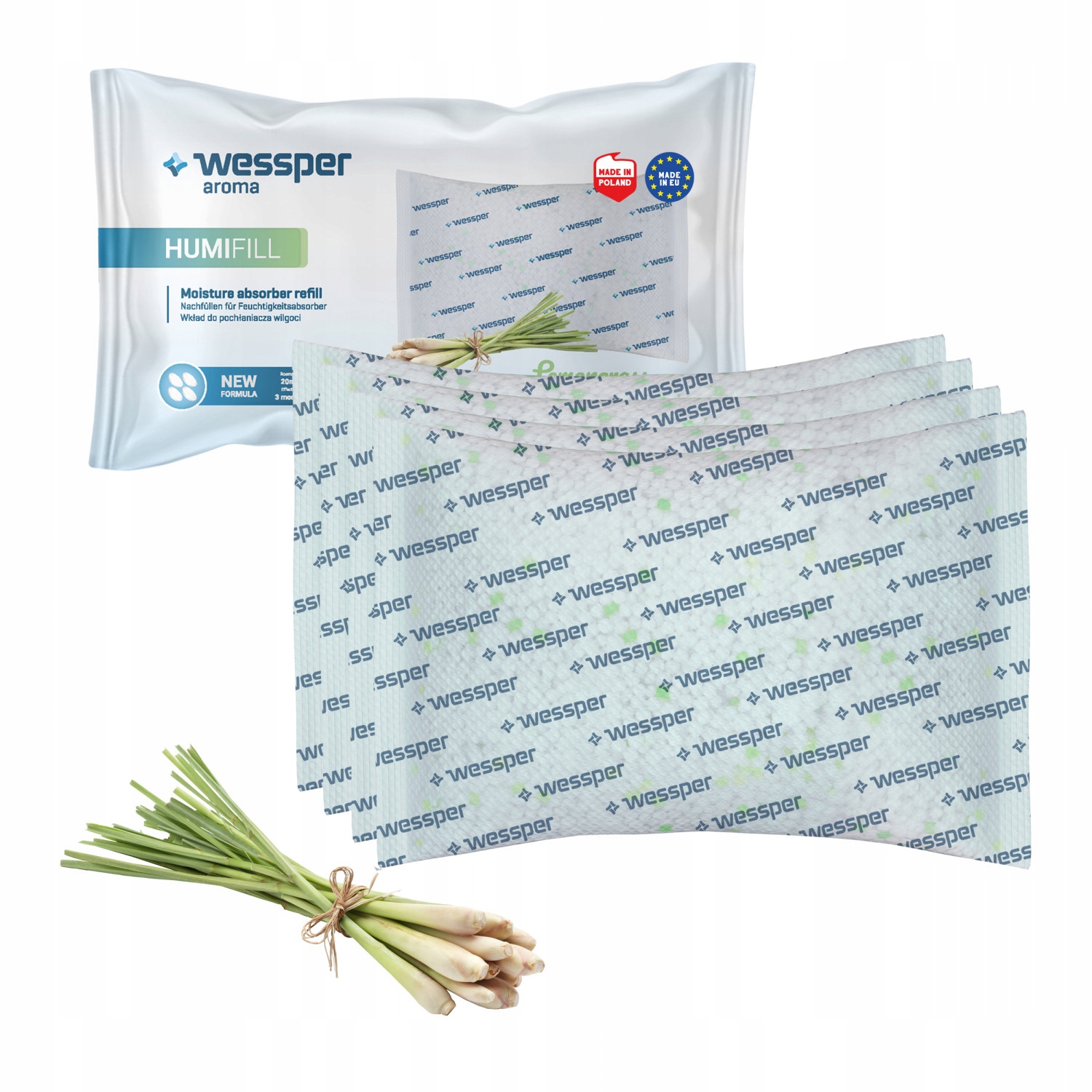 

Wkład Pochłaniacza Wilgoci 250G Trawa Cytrynowa 4X