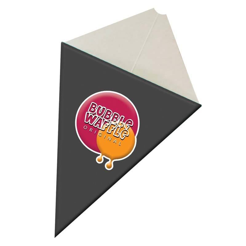 Rożki gofry bubble waffle | Kolor grafitowy 25 Marka Gofrex