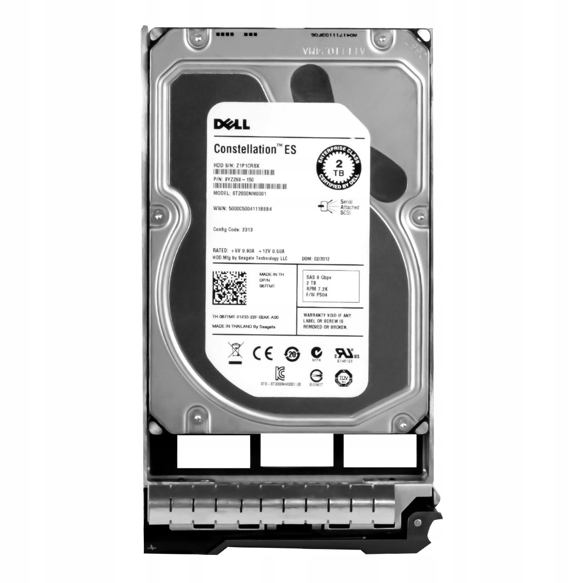 Dell 067TMT 2TB 7.2K 64MB SAS-2 3.5" ST2000NM0001