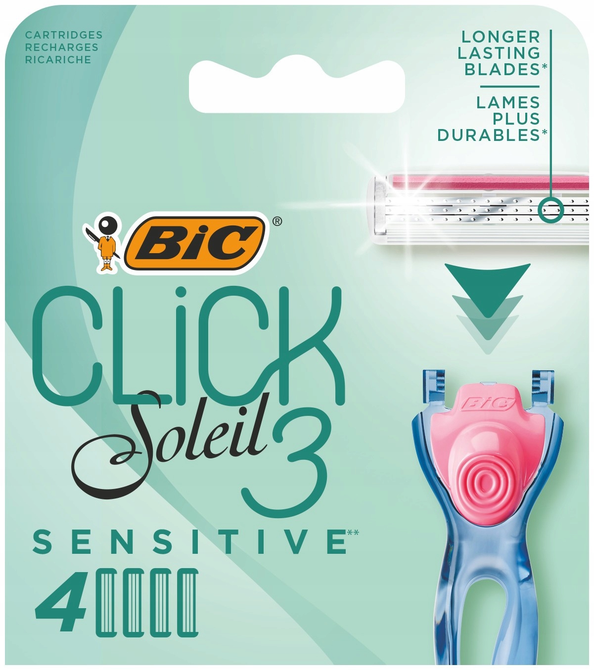 

Bic System Wkłady do maszynki Click Soleil 3 Sensi