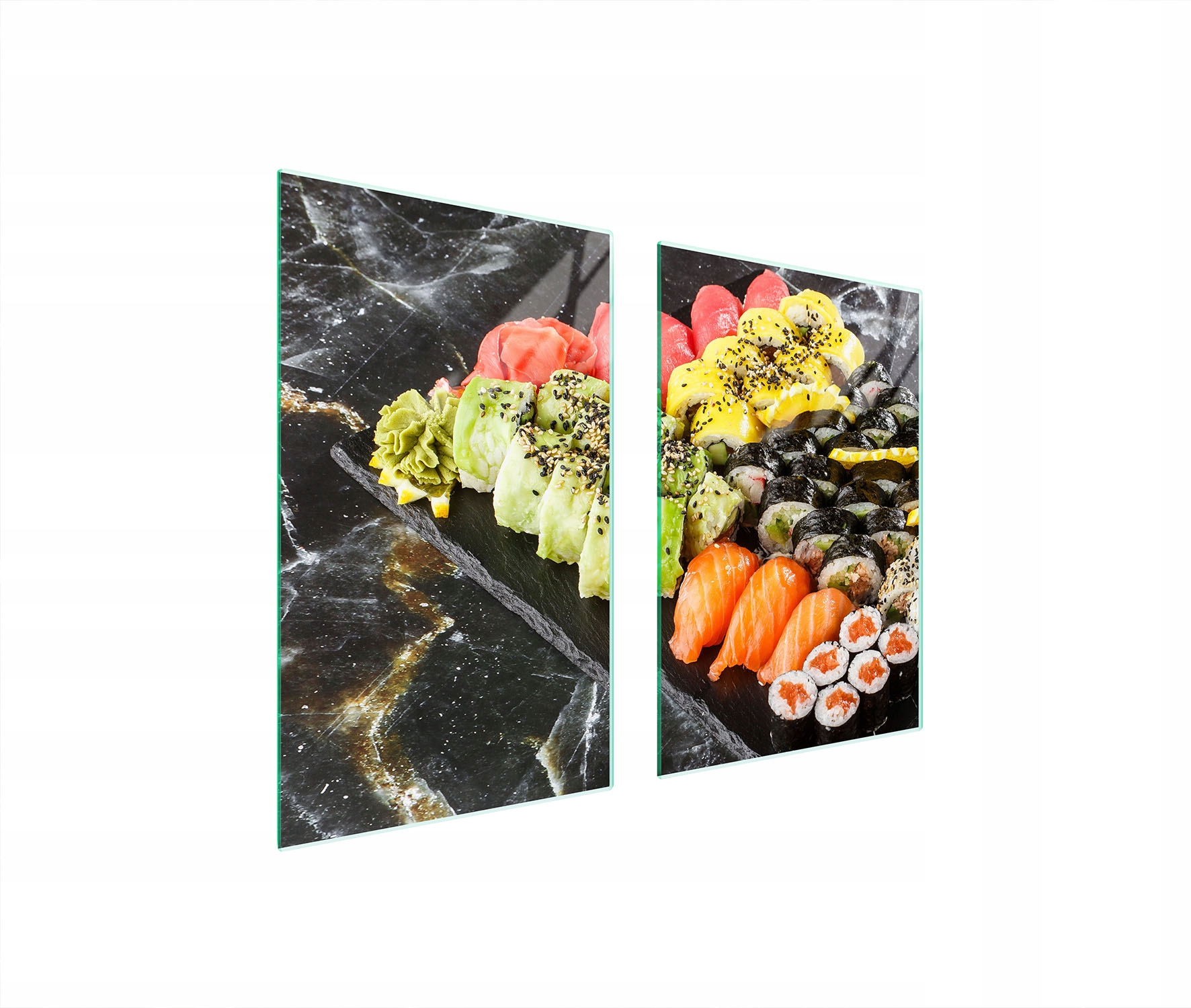 Skleněná Ochranná Deska Do Kuchyně 65x52 Sushi Tvrzené Sklo