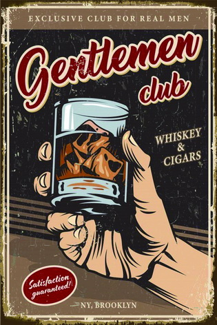 

Tablica Ozdobna Blacha Gentlemen Club Whiskey