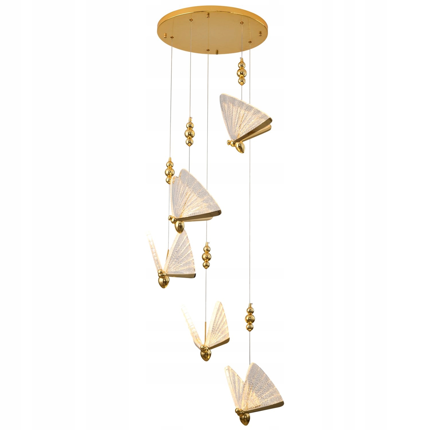 Zlatá ozdobná lampa hmyz včela Bee Lamp 5 Led do obývacího pokoje nad stůl