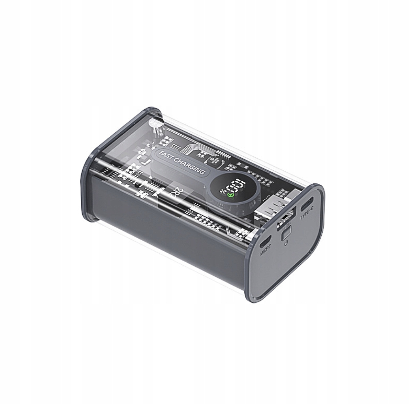 Bot powerbanka P15 10000 mAh šedá