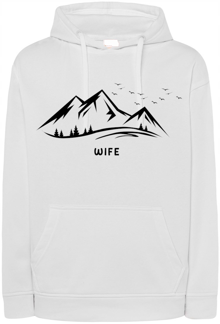 Valentýnská Mikina s potiskem Manželka Hory vel. M