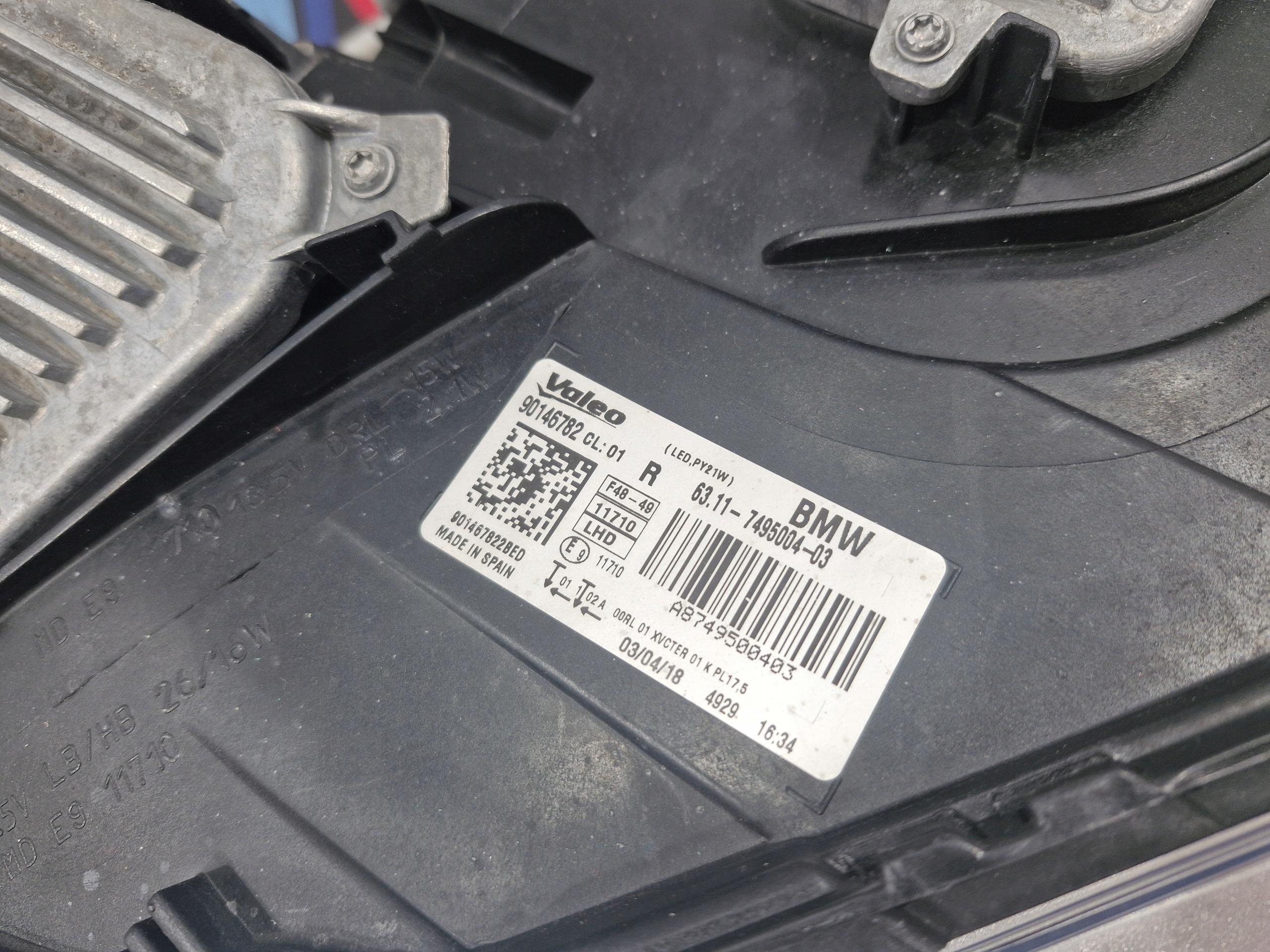 BMW X1 F48 light right front FULL LED EU complete 7495004