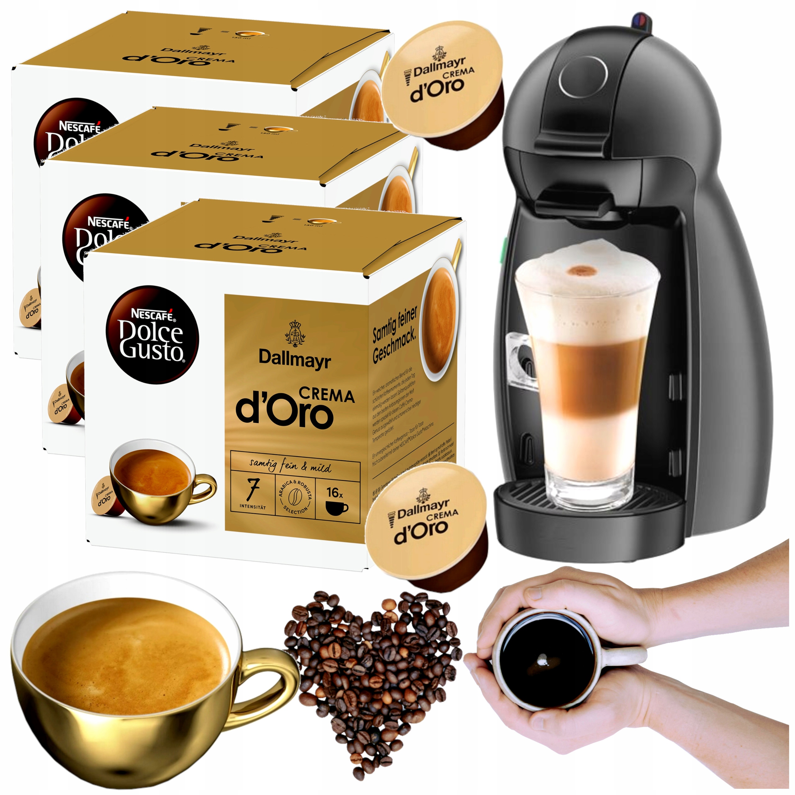 Kapsle pro Dolce Gusto káva do kávovaru Nescafe Crema d'Oro 3 x 16 ks