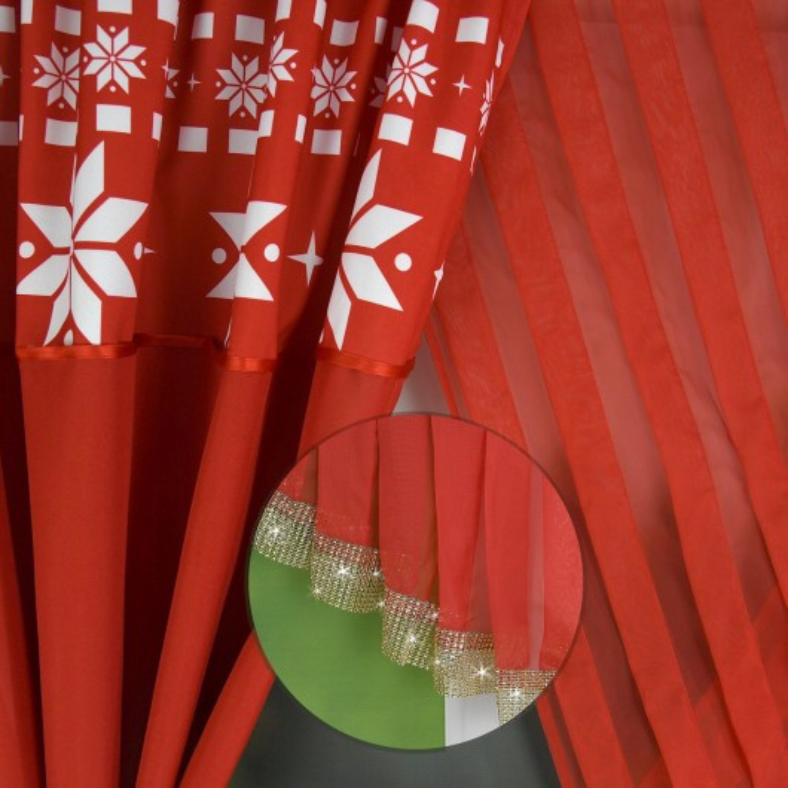 UNIKALNY PANEL CYRKONIE KOMPLET ZASŁONY SWIATECZNE IDEALNE DO TWOJEGO DOMU Marka inna