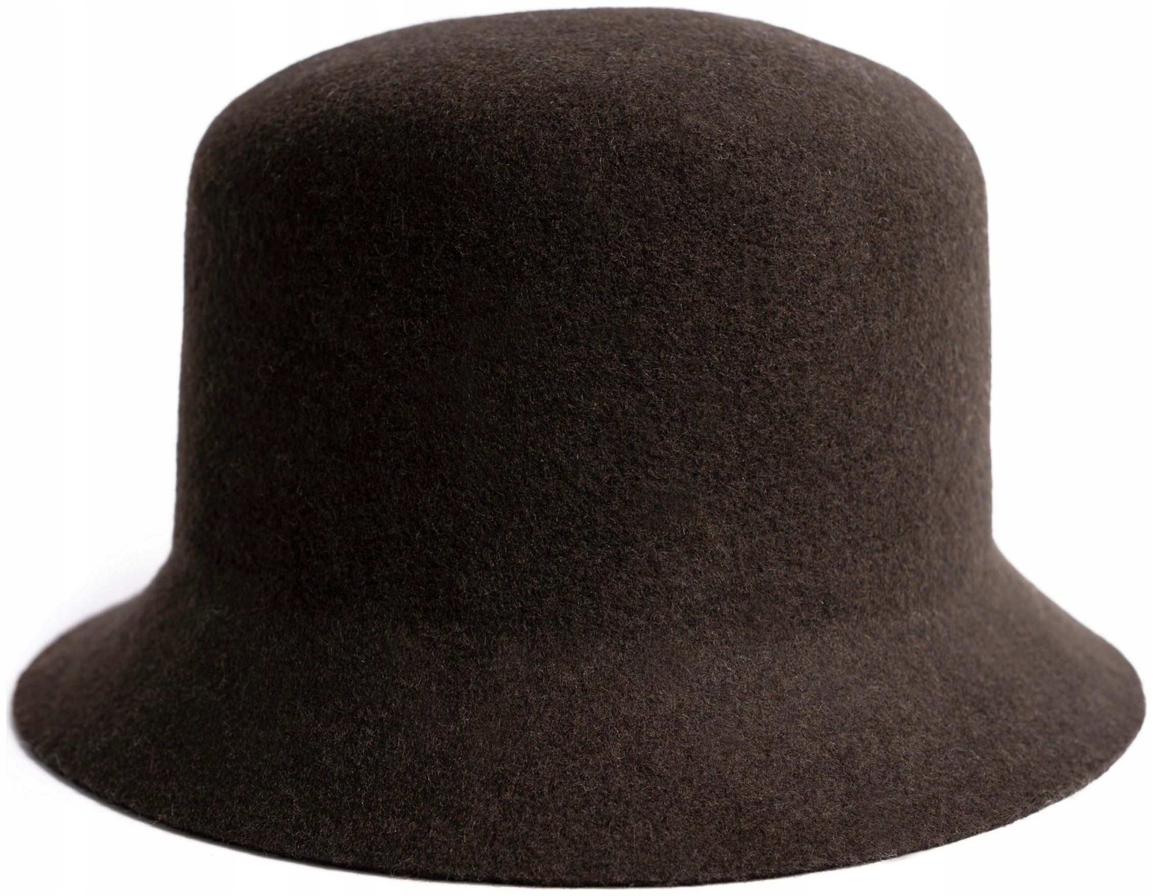 Elegantní plstěný klobouk Bethy klasický dámský vlněný tmavě hnědý