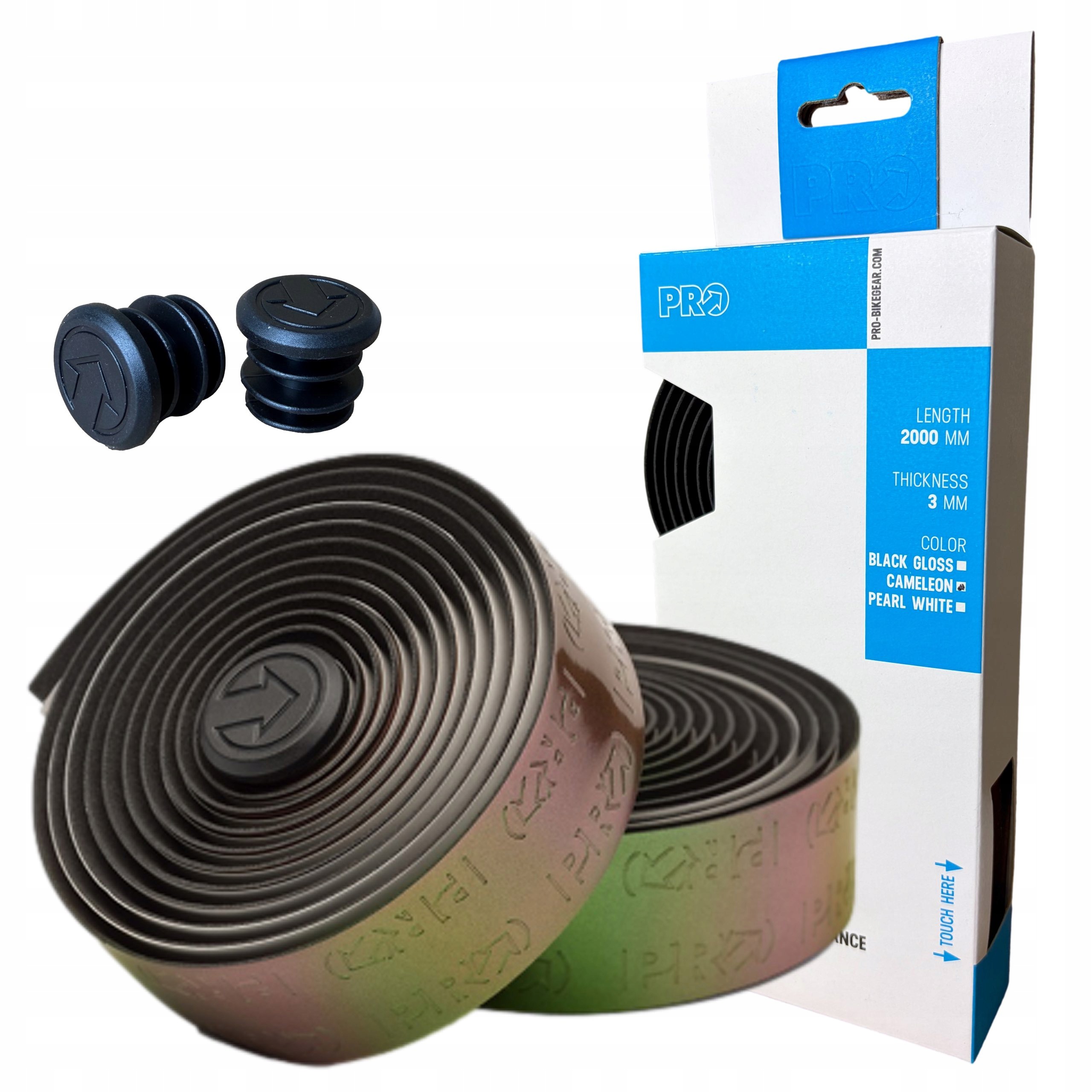 Owijka na Kierownicę Szosową Pro Pursuit Cameleon Metaliczna 3mm