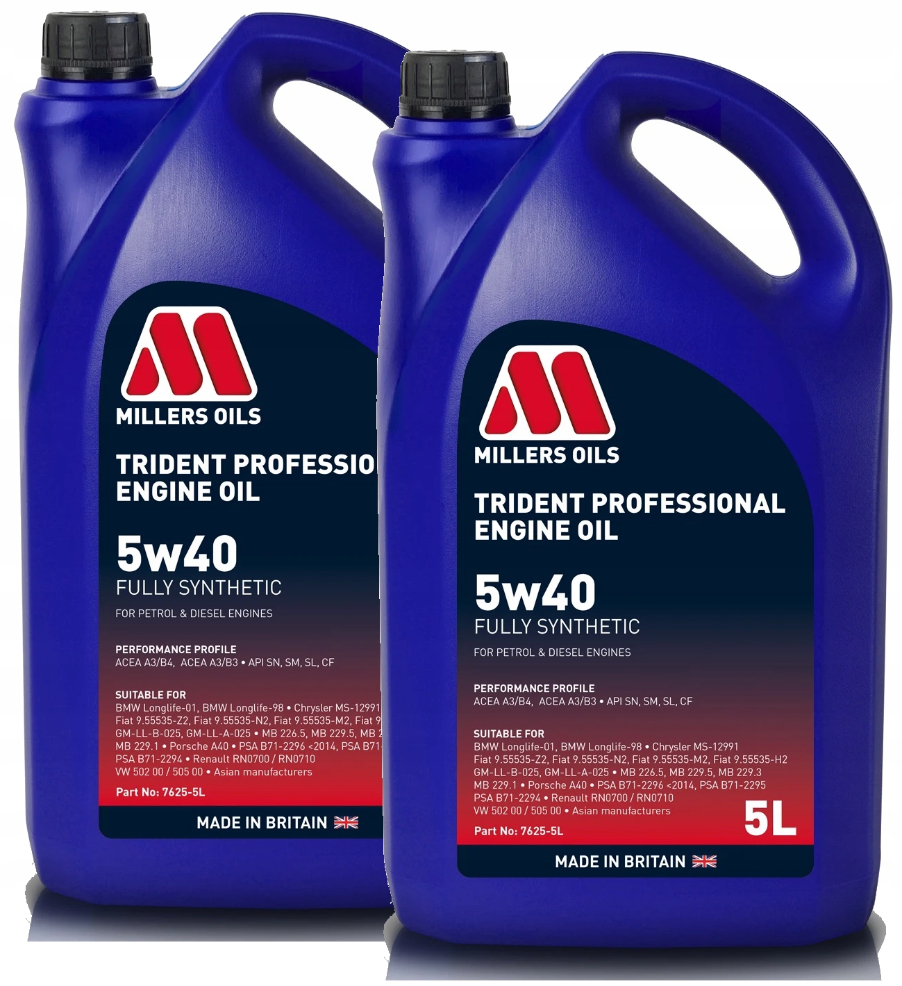 Olej silnikowy Millers Oils Trident Professional 5w40 10L