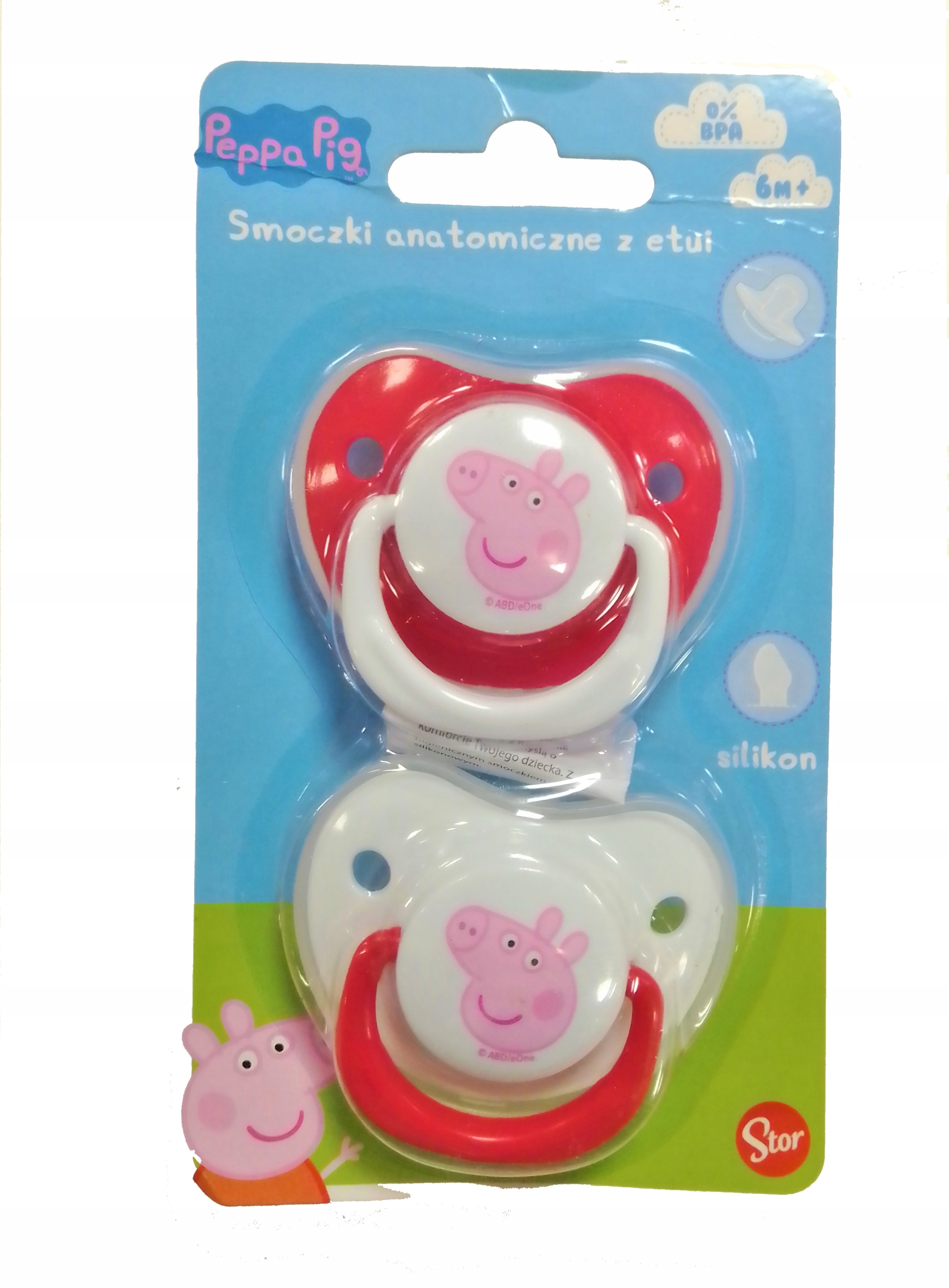 

Świnka peppa - Smoczek Silik Anat. 2 szt 6m+