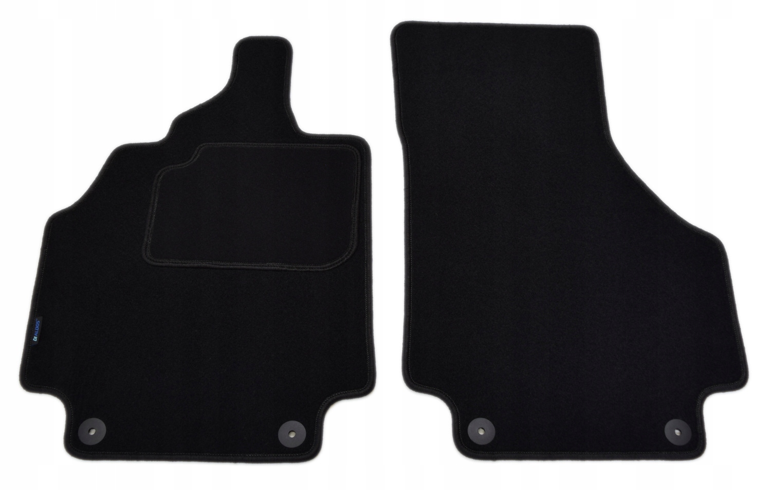 Audi R8 2006-2015r. Чорні килимки велюрові - Aldos. Silver PC