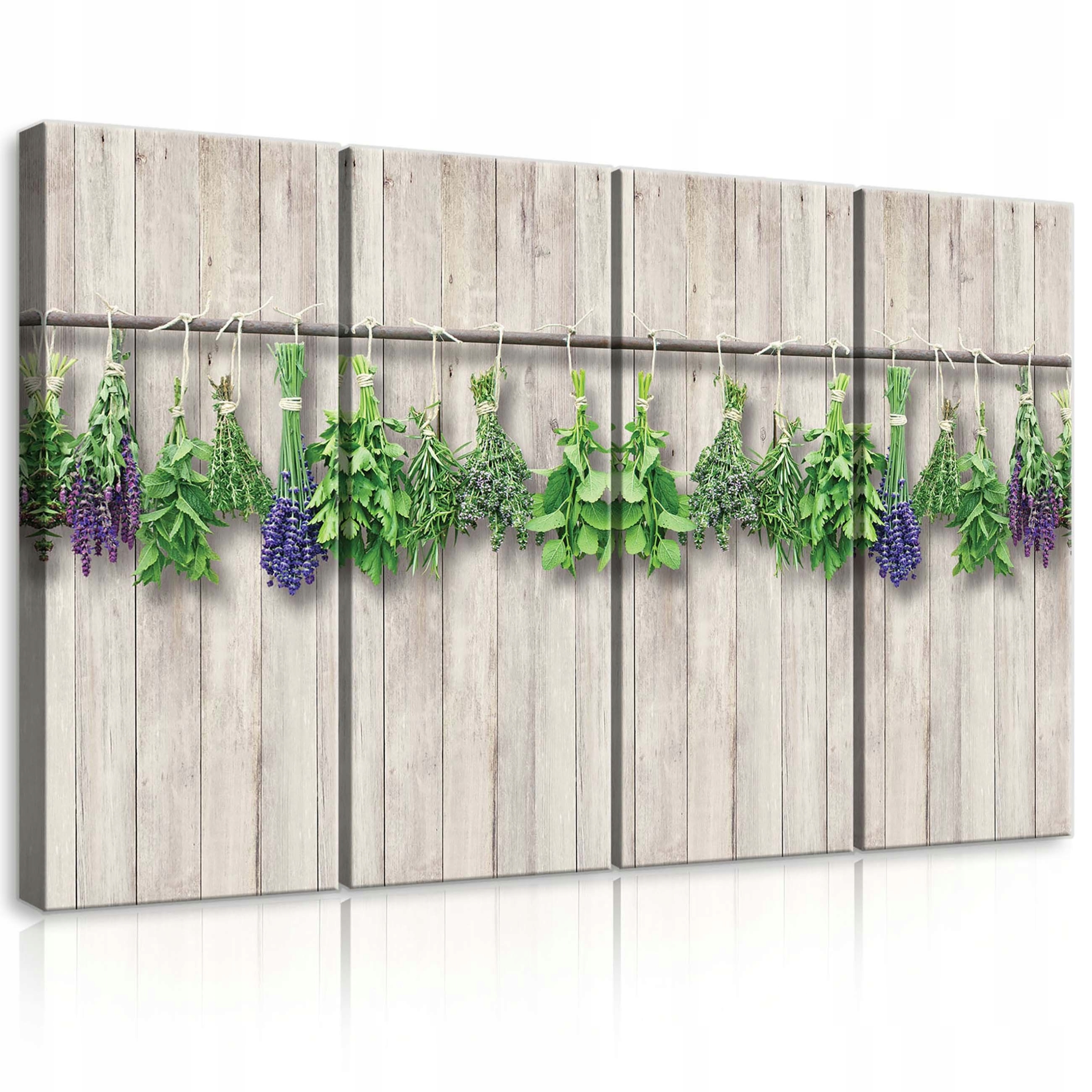 Obraz 120x80 Tráva levanduľa Provence rustikálne drevo prirodzenosť sviežosť