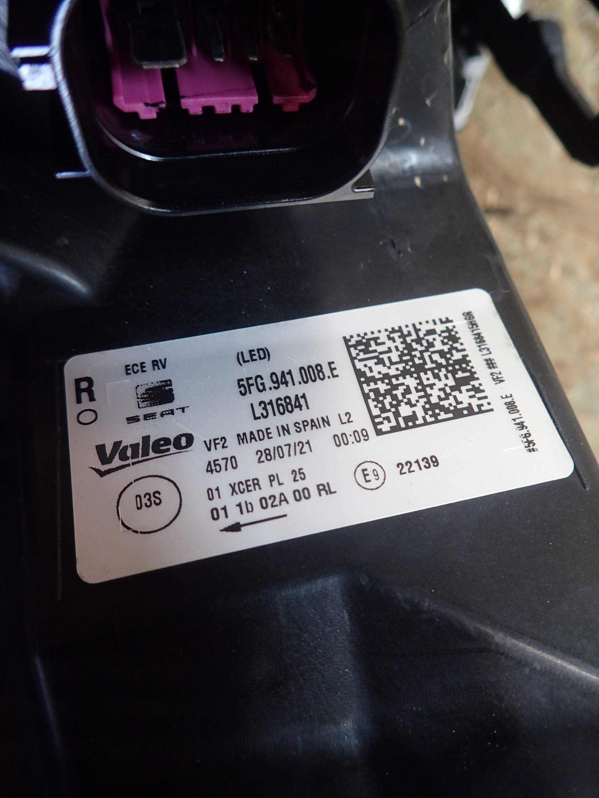 light front right SEAT LEON IV 4 TARRACO FULL LED