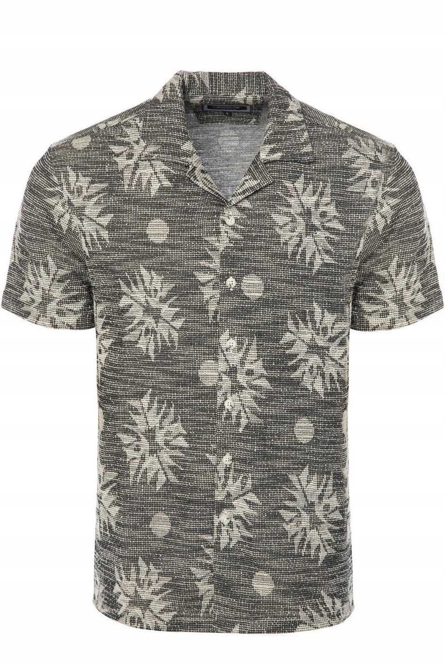 Volná pánská košile Prodyšná letní plážová s krátkým rukávem M