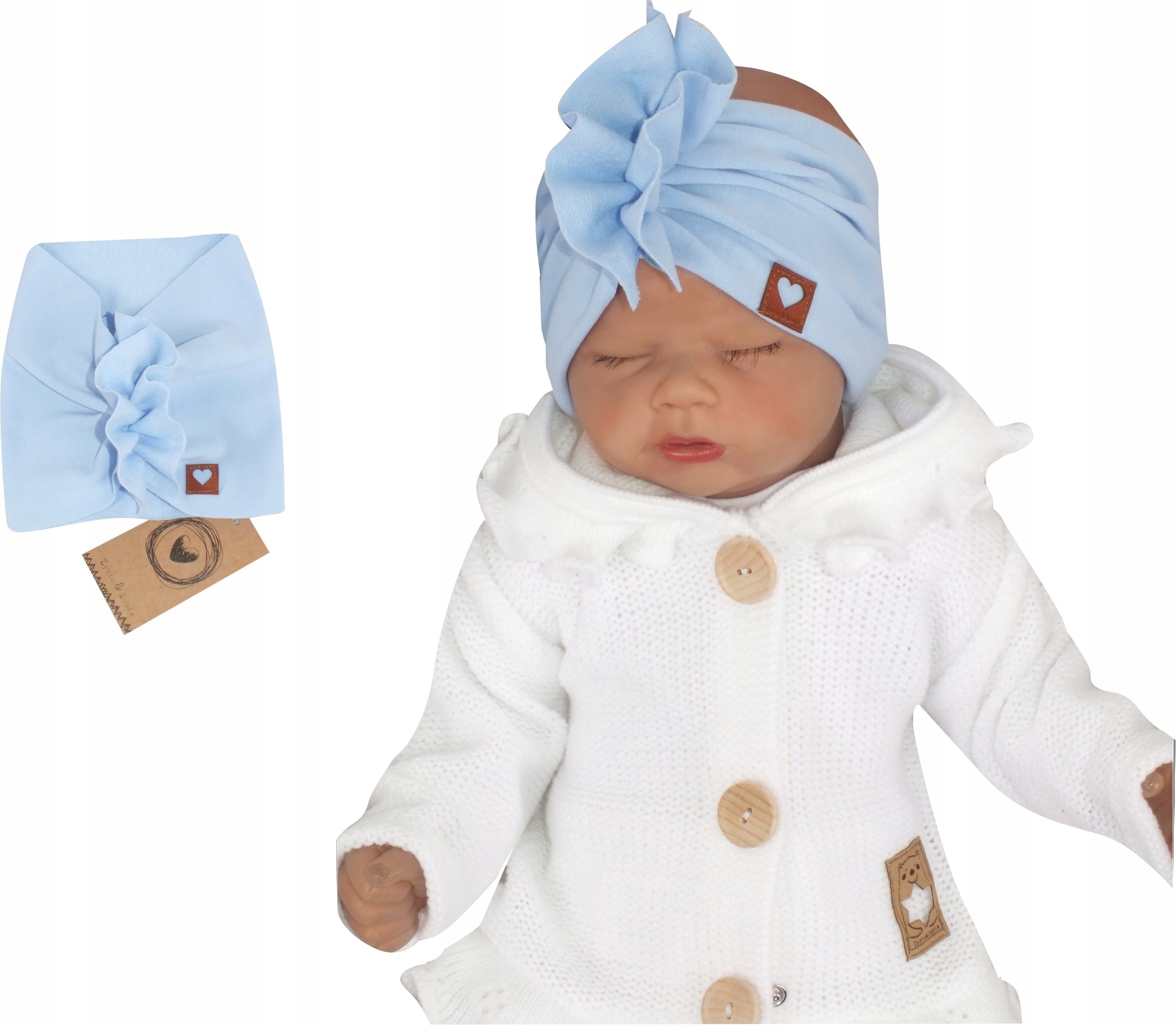 

Szeroka opaska turban rozmiar 44/48 6-12Miesięcy