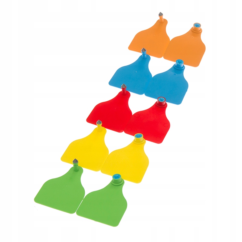 Náušnice pro dobytek a prasata čisté 50 kusů