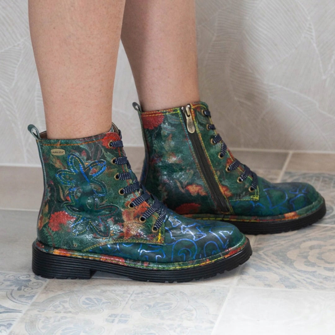 Botki LAURA VITA INCASO 24 TURQUOISE - 37, Mix Rozmiar 37