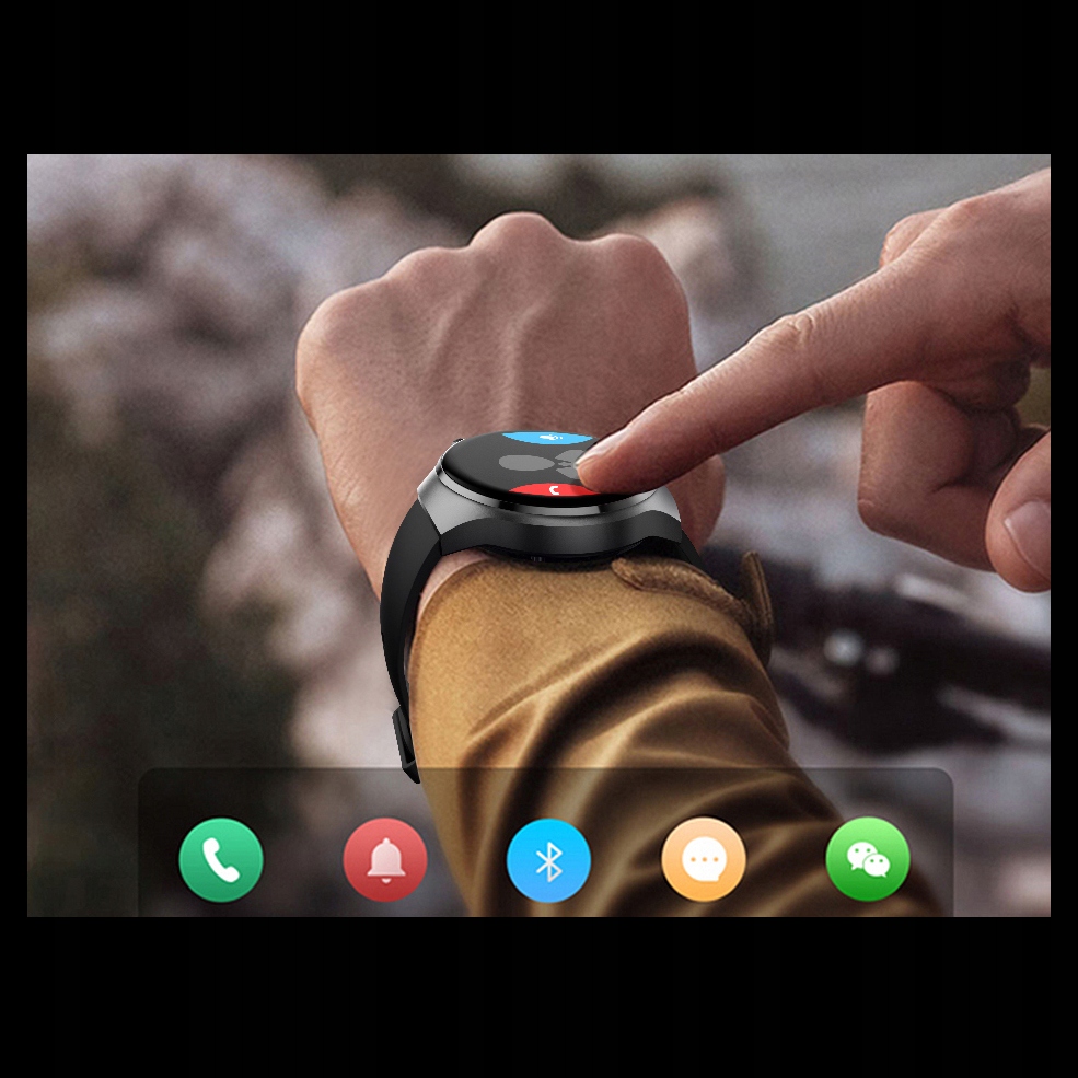SMARTWATCH MĘSKI ZEGAREK POMIAR CUKRU GLUKOZA TEMPERATURA ROZMOWY 2paski Model JGS-GT4 PRO