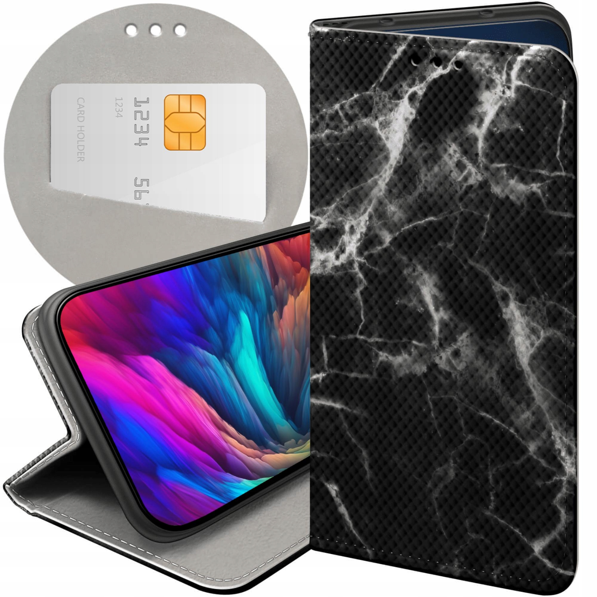 Etui Z Klapką Do Samsung A52 A52 5G A52S A52S 5G Marmur Marble