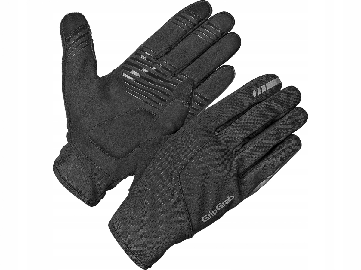 Cyklistické rukavice GripGrab Hurricane 2 Windproof M, černé