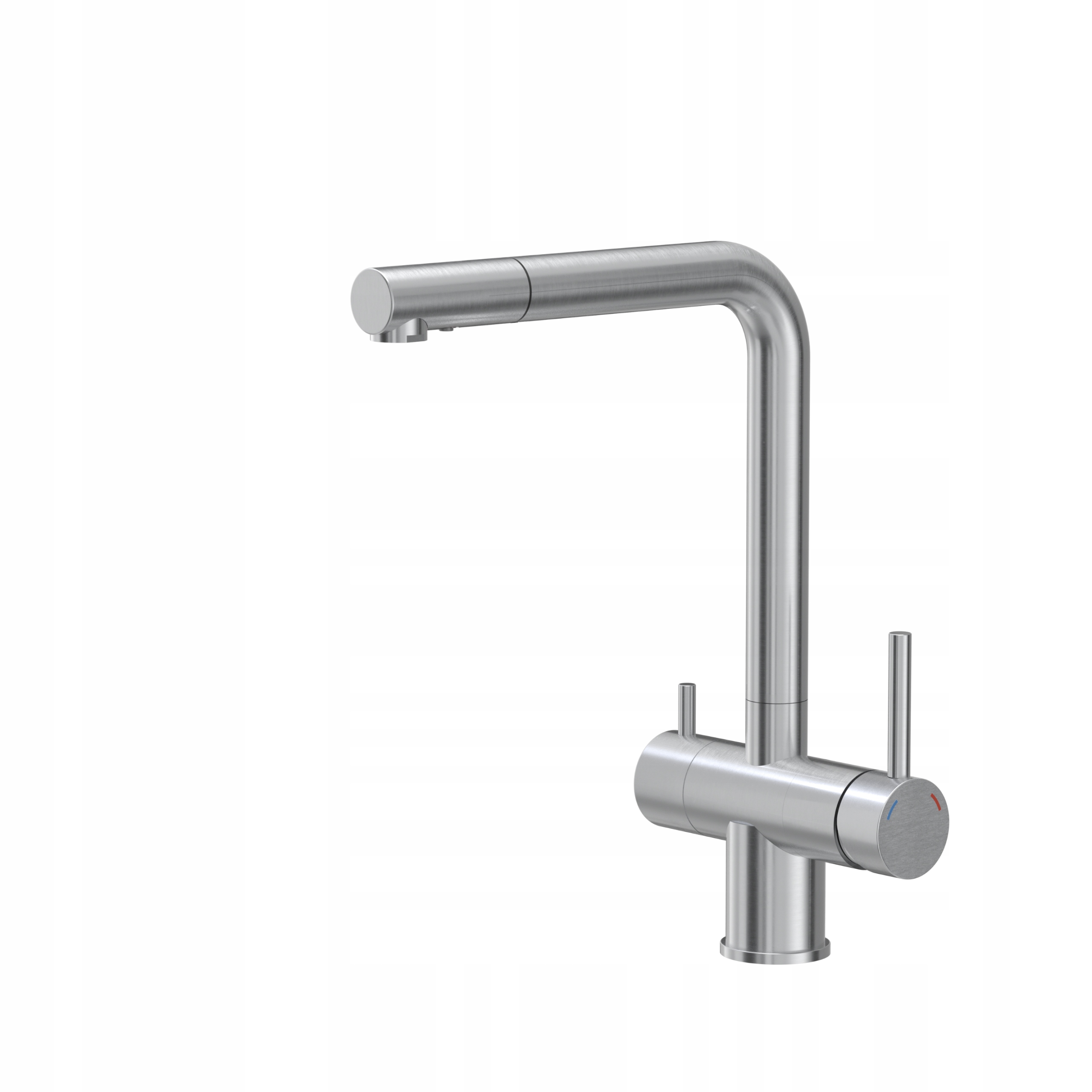 Trojcestná Kuchynská Batéria Na Filtrovanú Vodu, Brúsená Oceľ