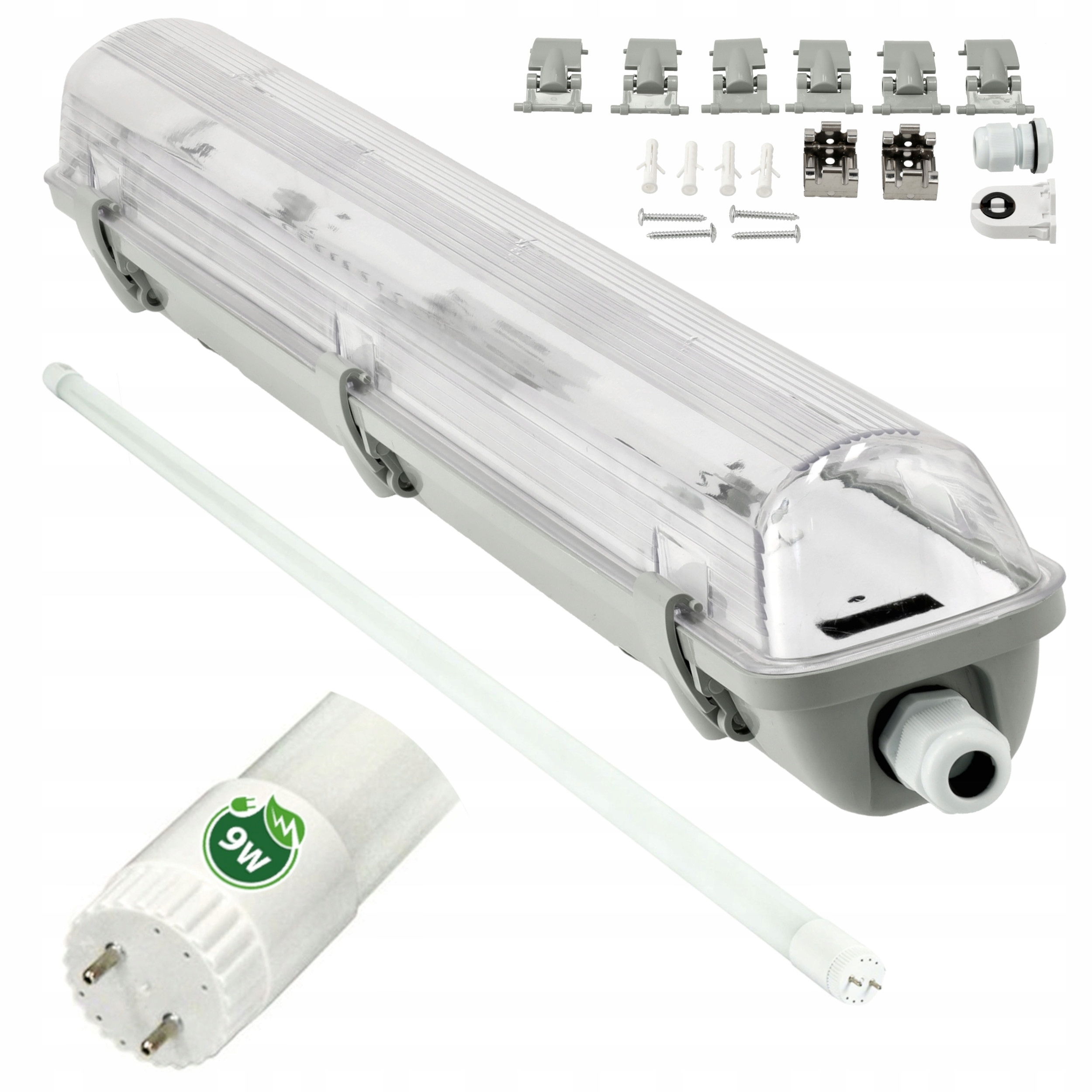 Oprawa Hermetyczna 60cm blacha + 1x świetlówki LED