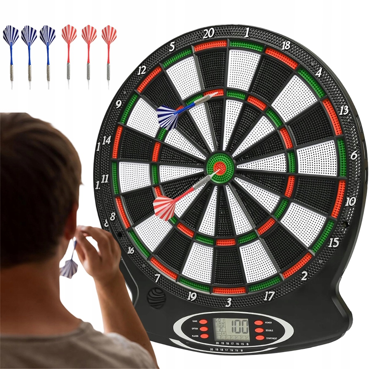 Elektronický terč na šipky Led 28 her, 159 režimů pro děti i dospělé
